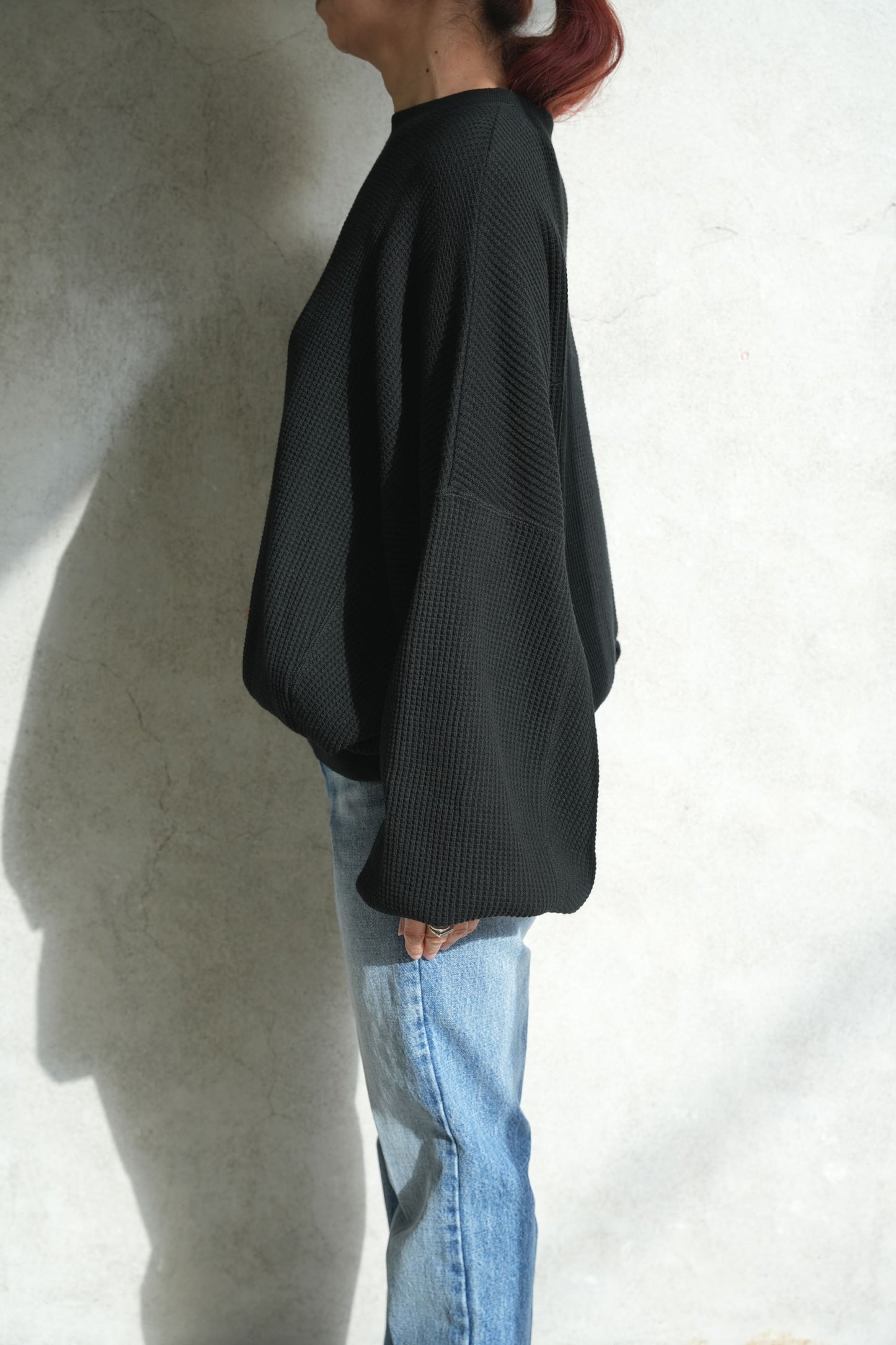 Thermal Dolman Tee -BLACK-