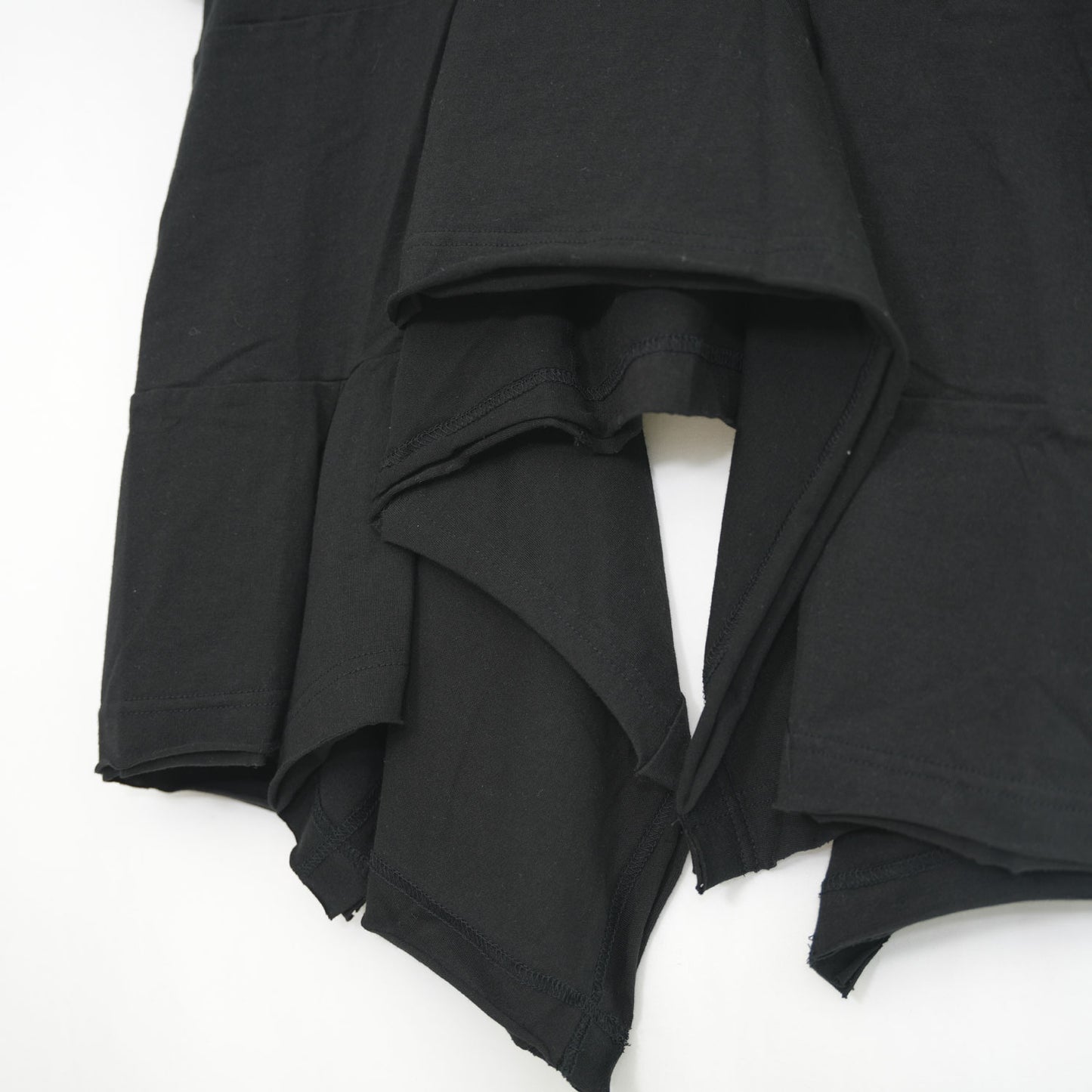 切替デザインカットソー-BLACK-