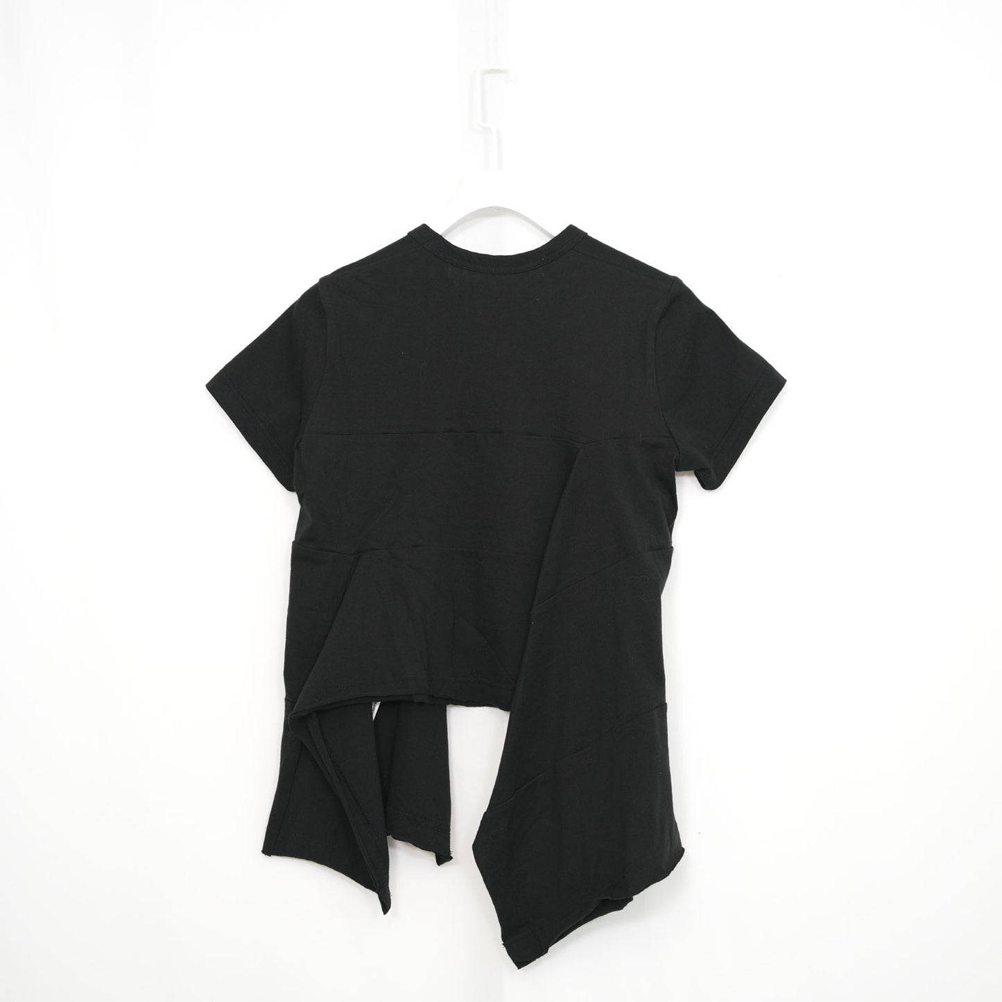 切替デザインカットソー-BLACK-