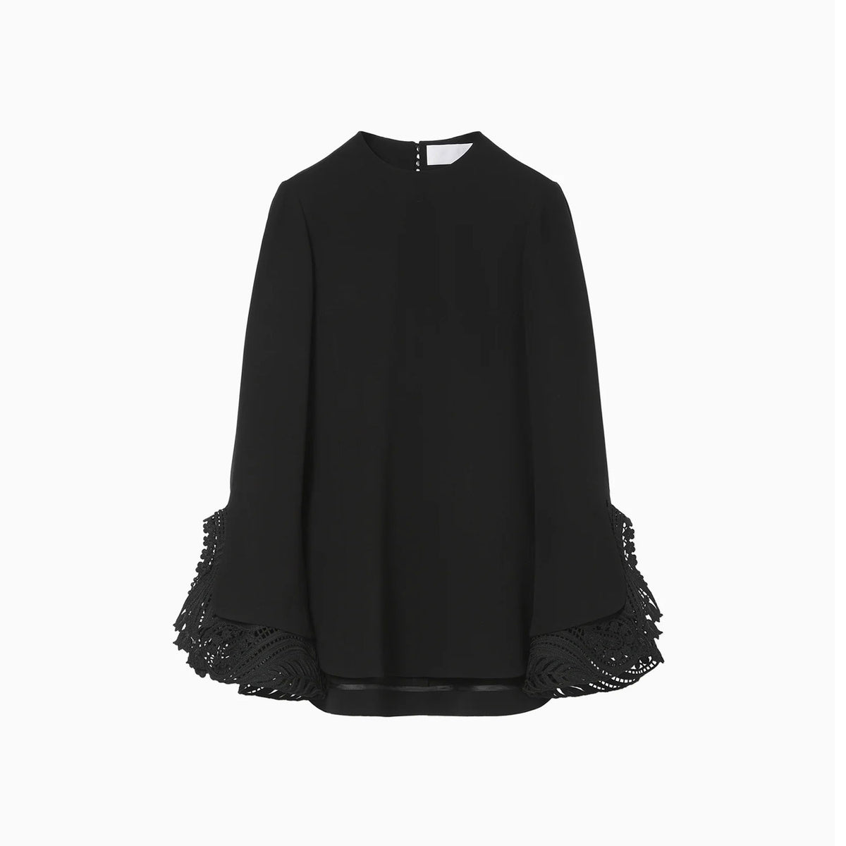 Embroidered Cuffs Top - black – OBLIGE