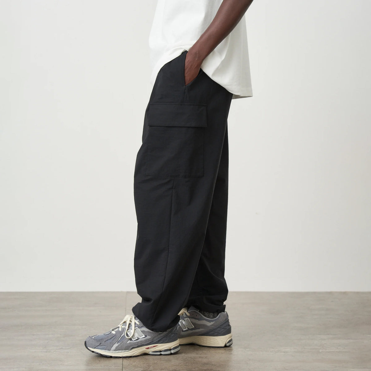 STRETCH WOOLY NYLON PARACHUTE CARGO PANTS – OBLIGE
