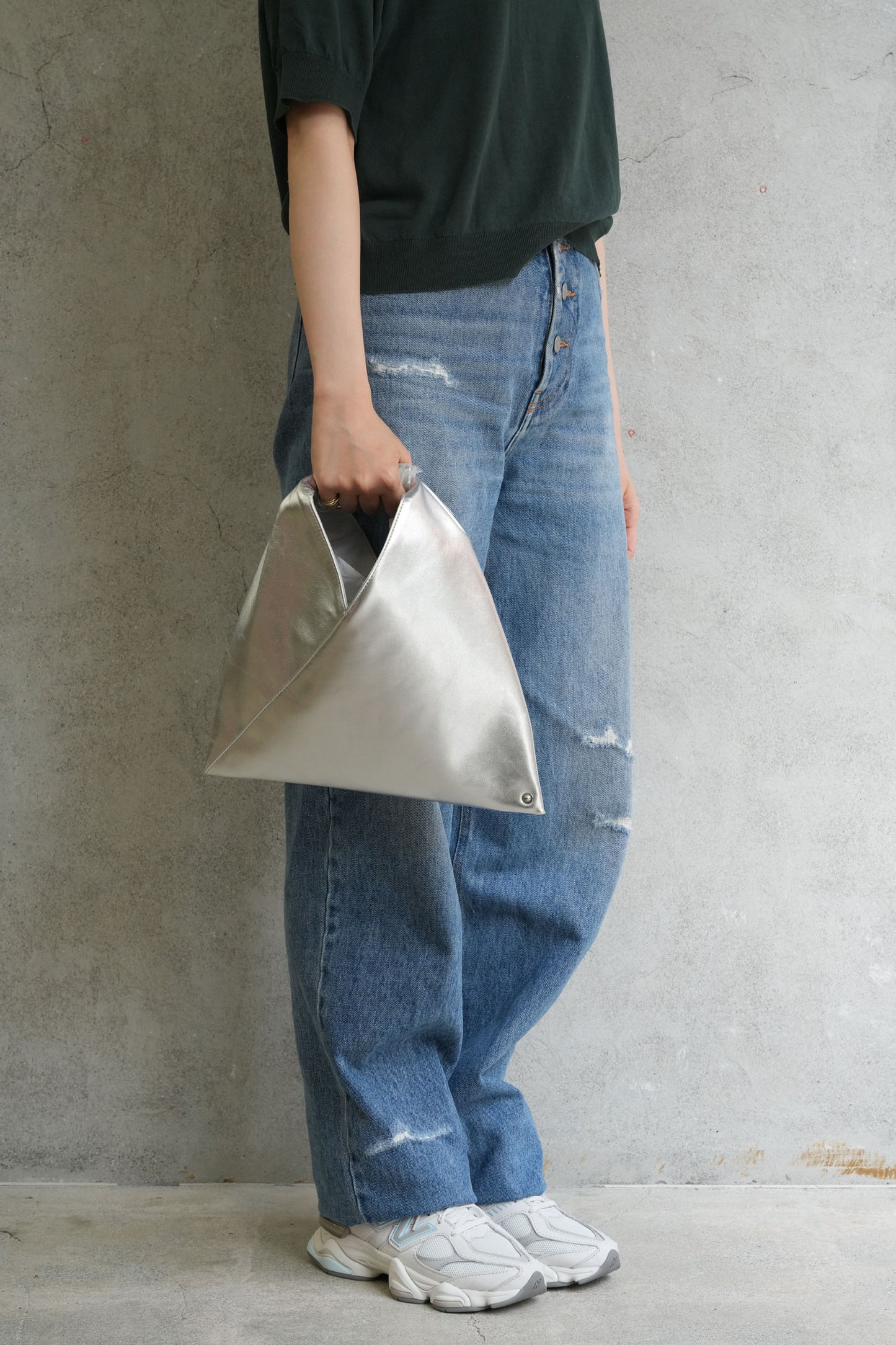 Classic Japanese Bag Mini-SILVER-
