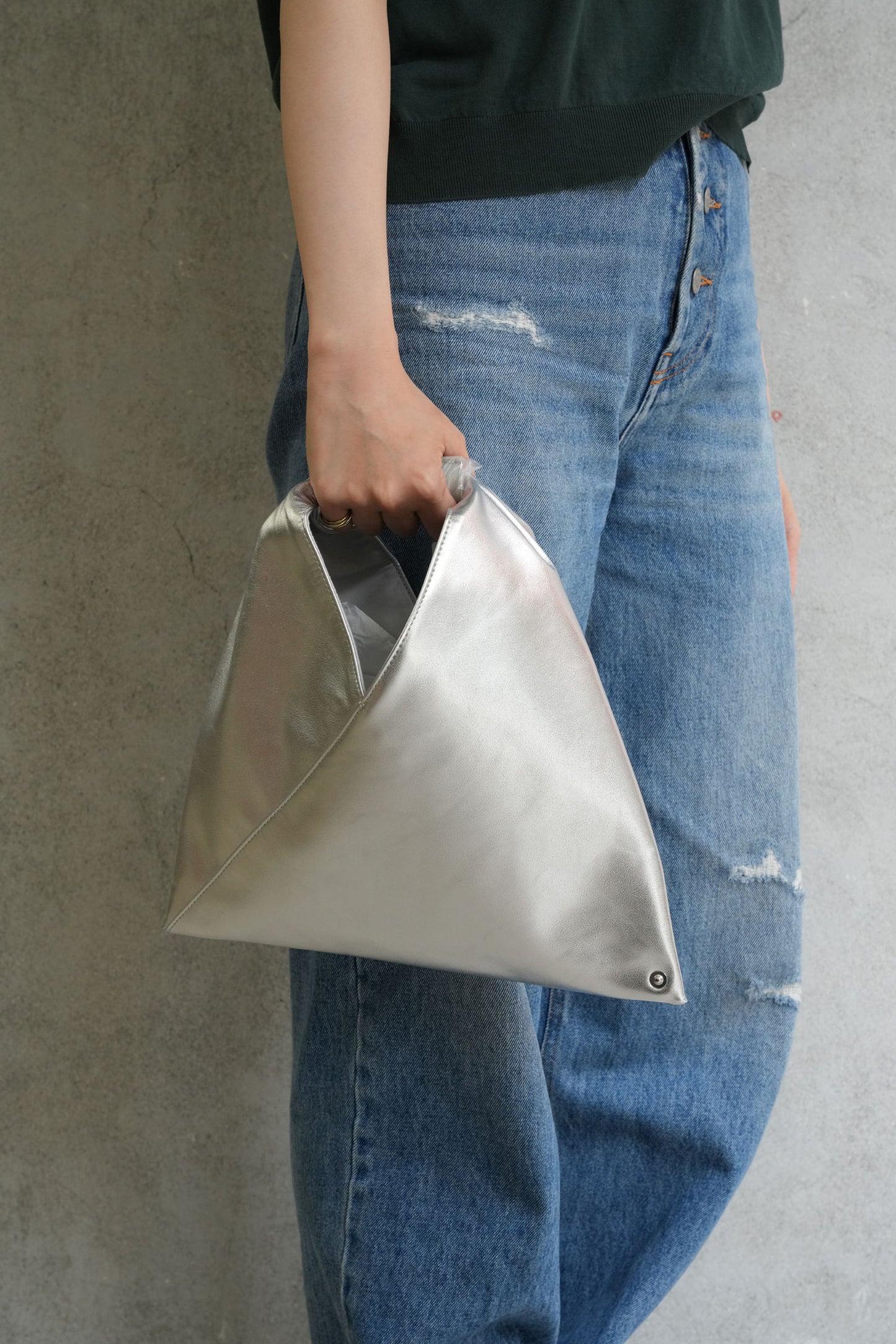 Classic Japanese Bag Mini-SILVER-