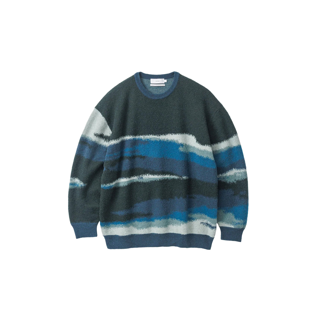 JACQUARD CREW NECK KNIT – OBLIGE