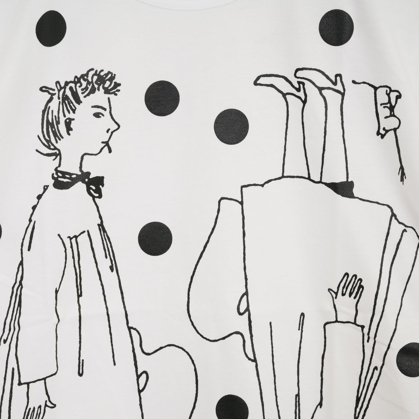 Tove Jansson プリントTシャツ-WHITE-