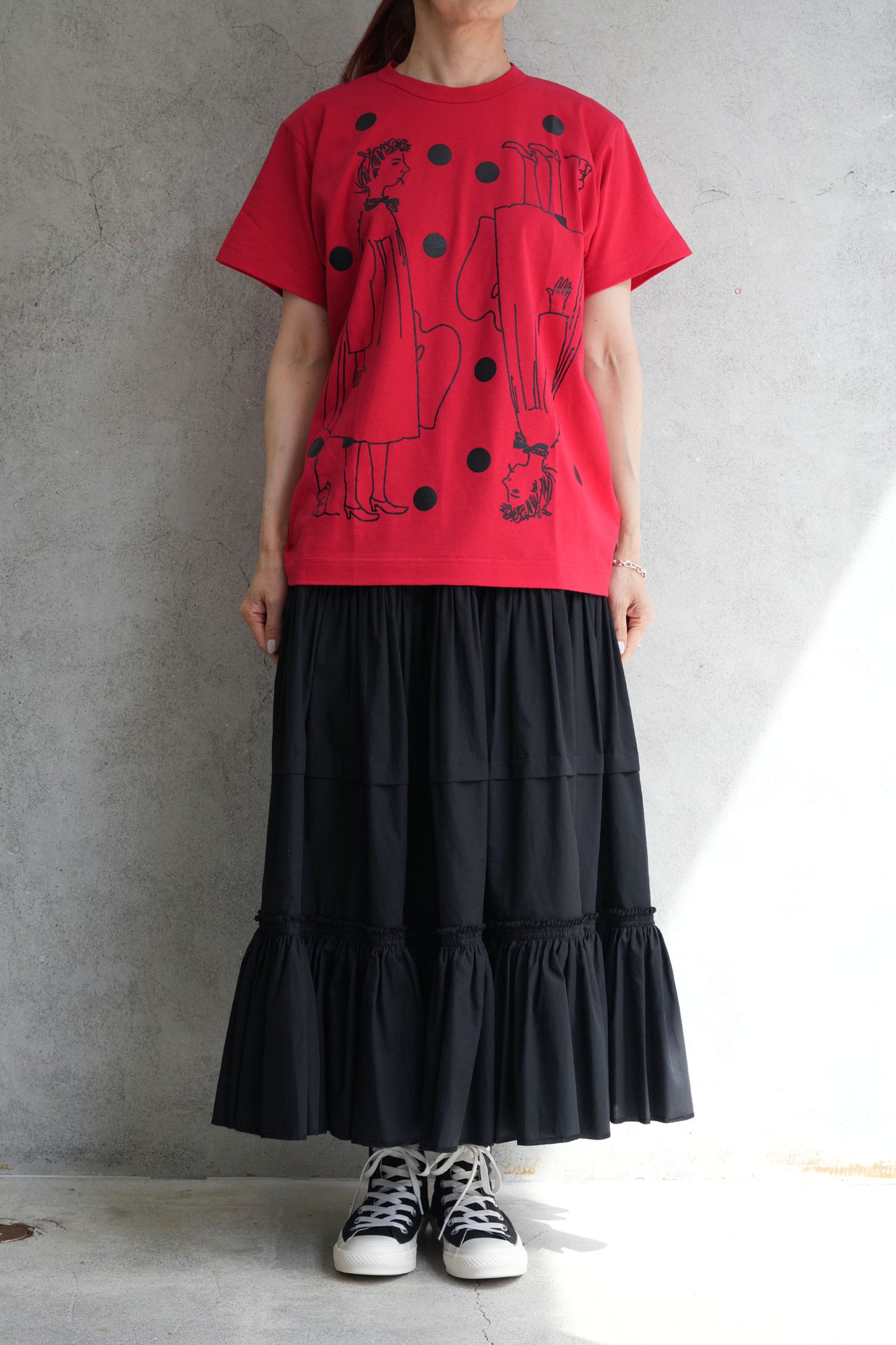 Tove Jansson プリントTシャツ-WHITE-