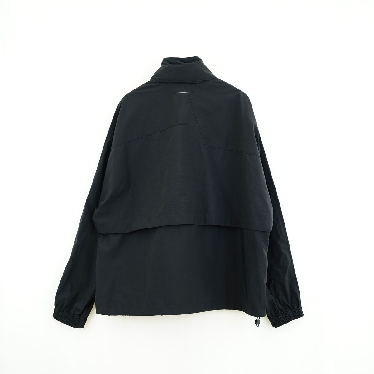 Nylon Windbreaker Jacket-black- – OBLIGE