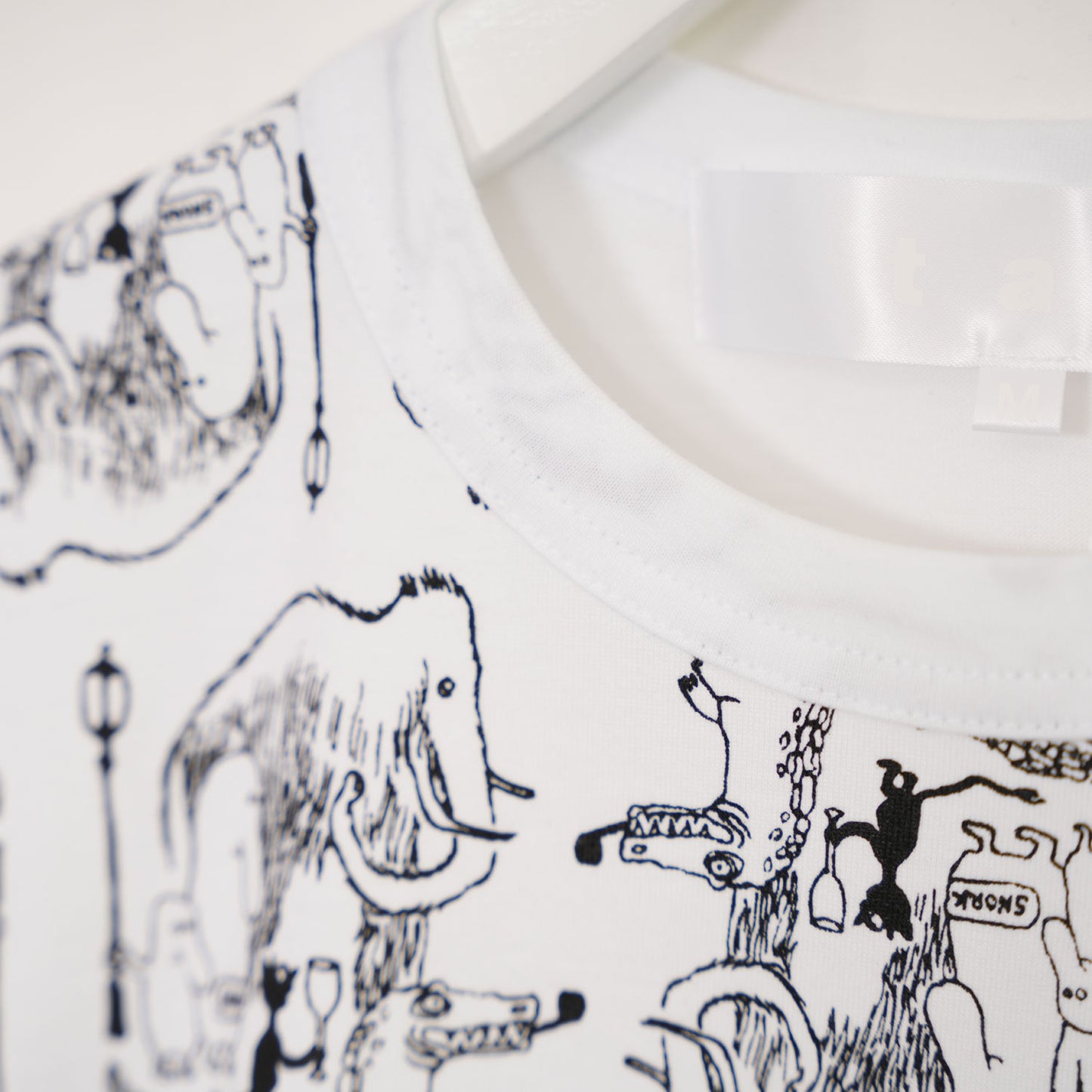 SNORKプリントTシャツ2-WHITE-
