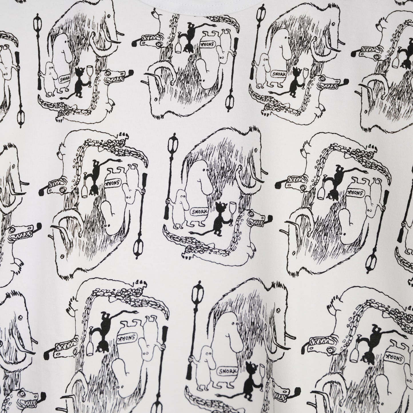 SNORKプリントTシャツ2-WHITE-