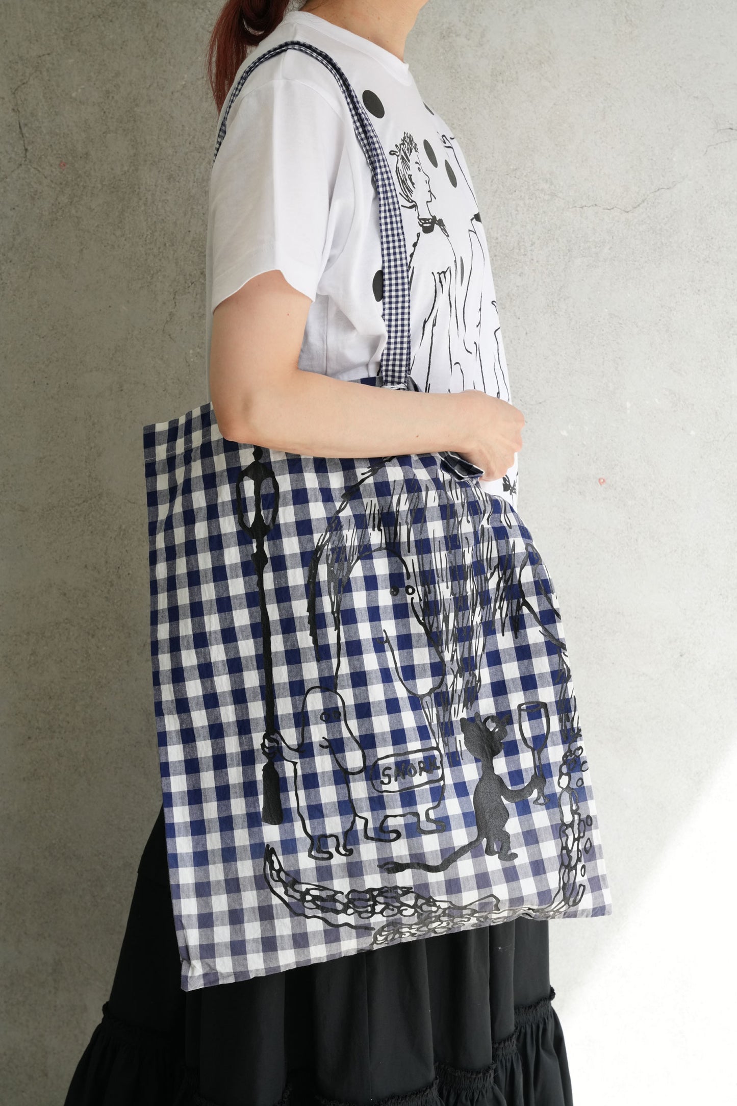 SNORKギンガムチェックトートBAG