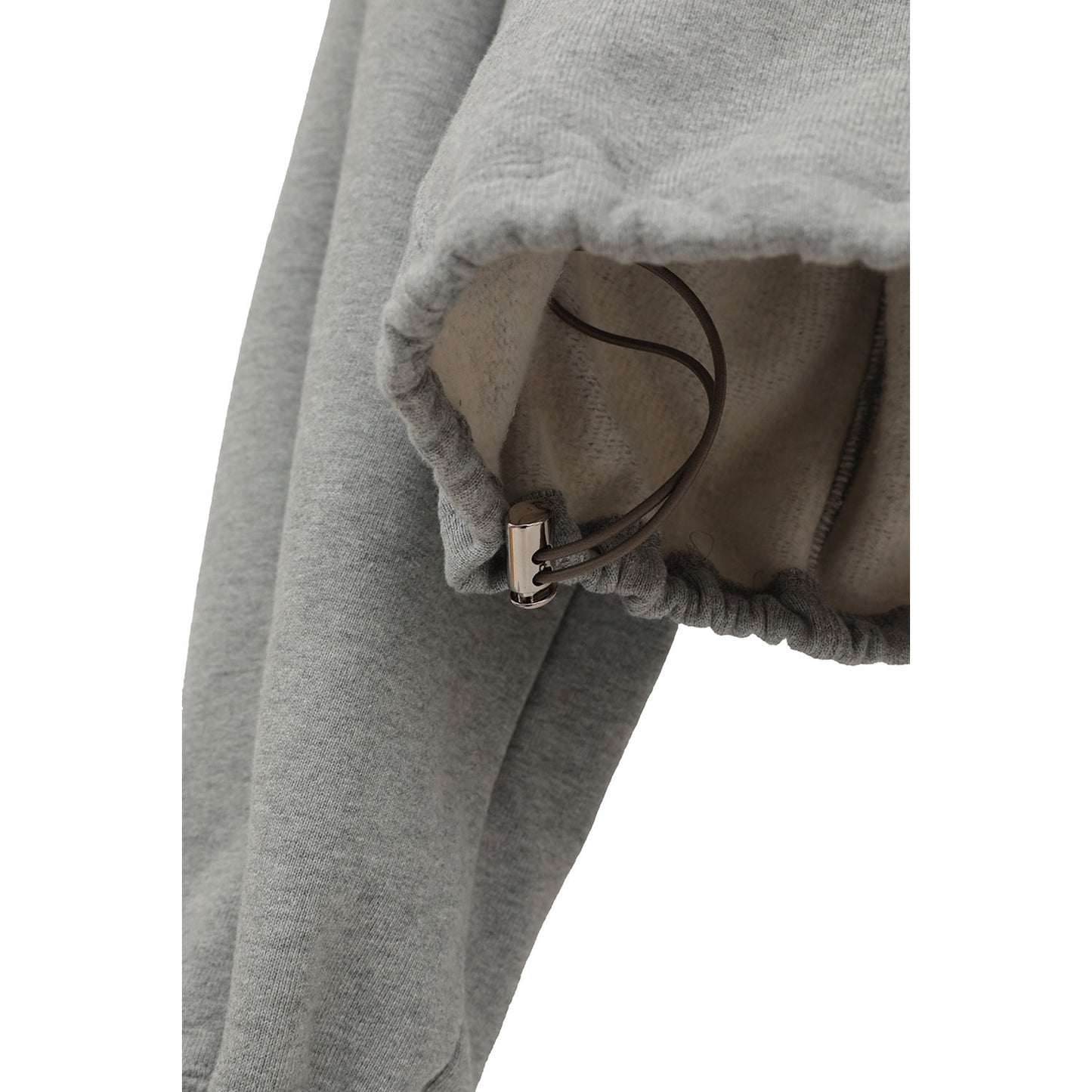 HALF ZIP SHORT TOPS -GRAY-