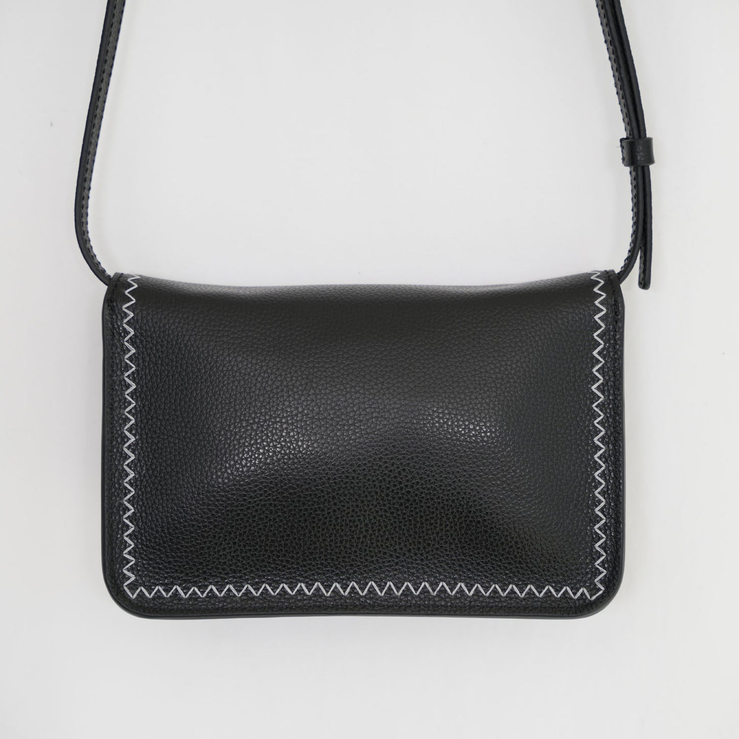 Marni Mending black leather shoulder bag