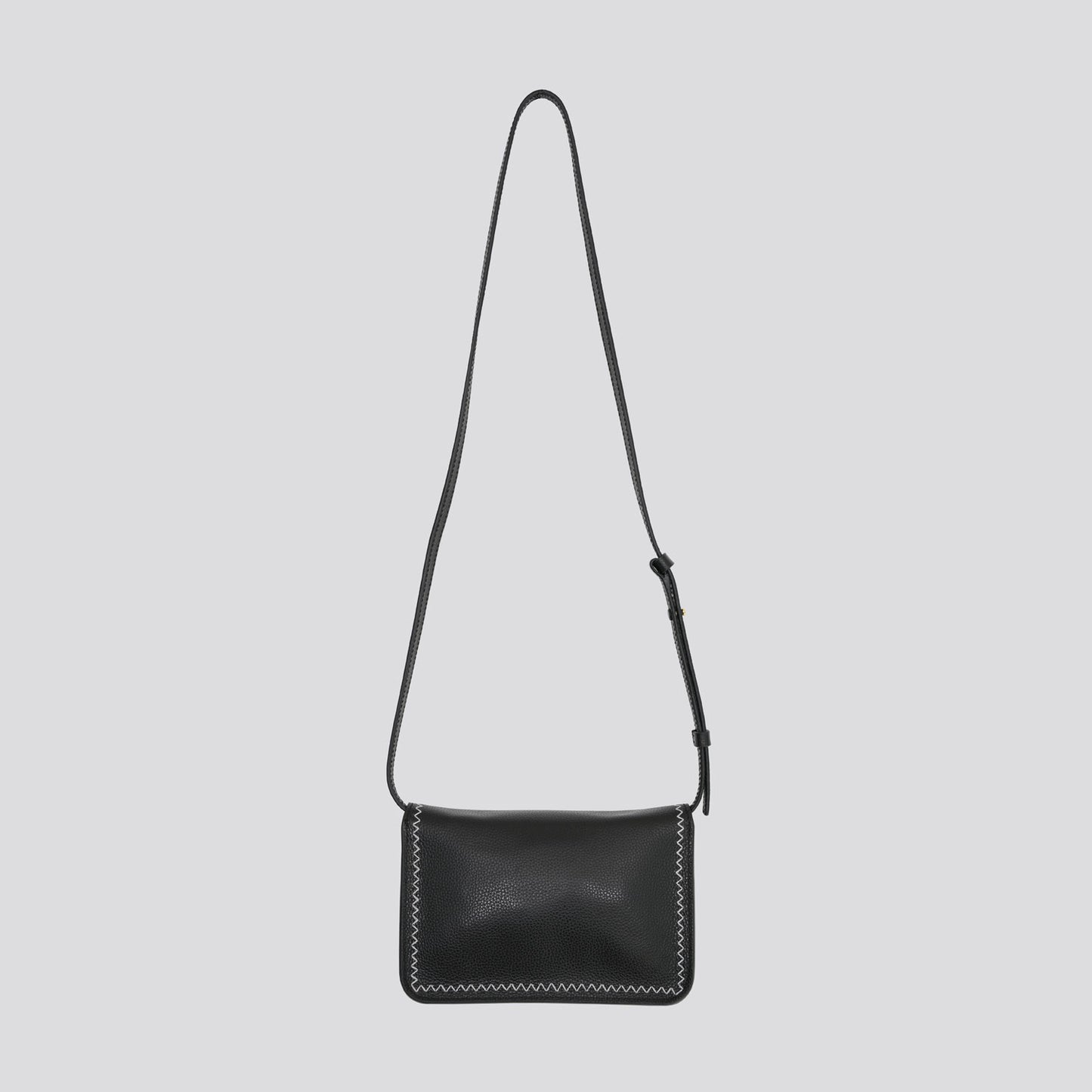 Marni Mending black leather shoulder bag