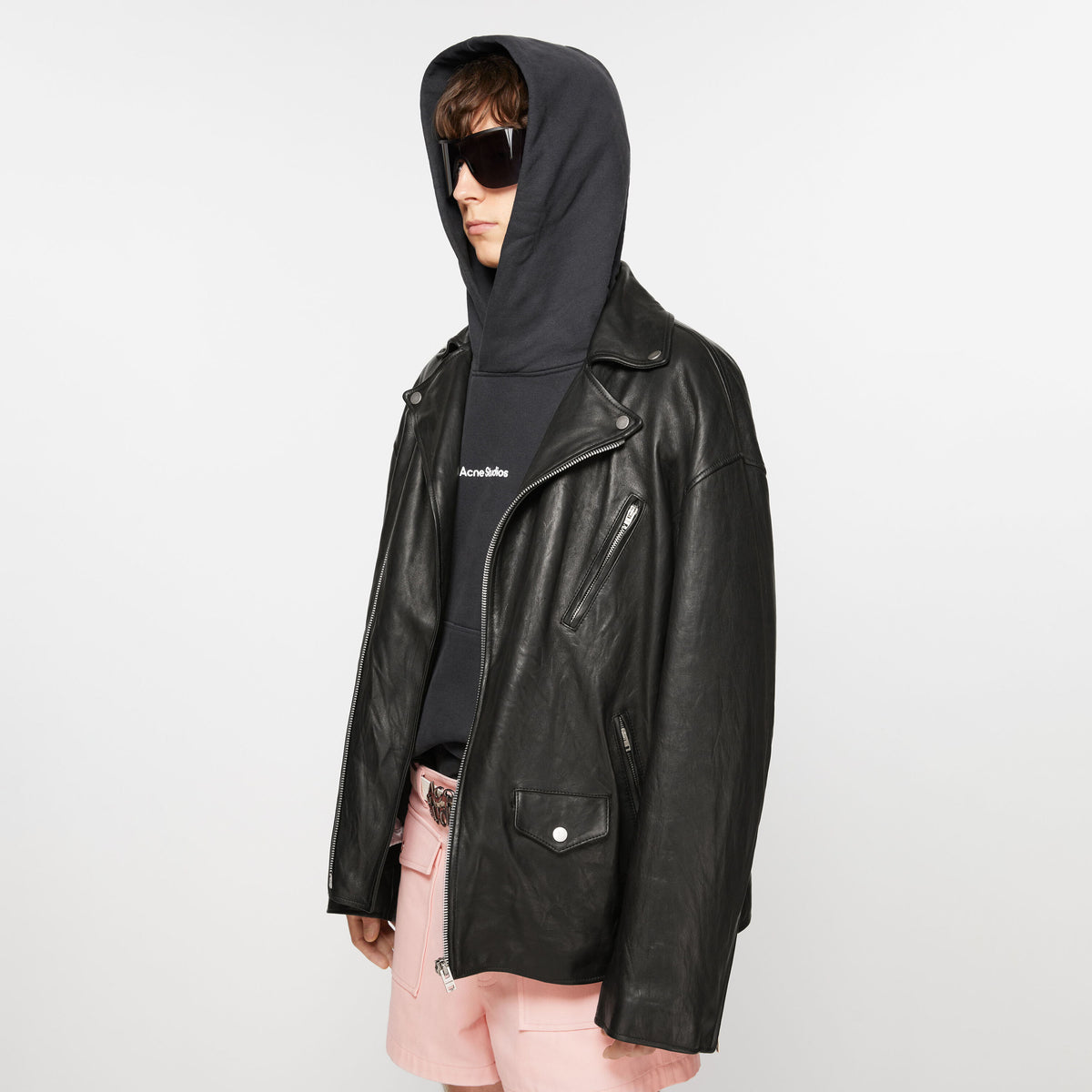 DISTRESSED LEATHER JACKET – OBLIGE