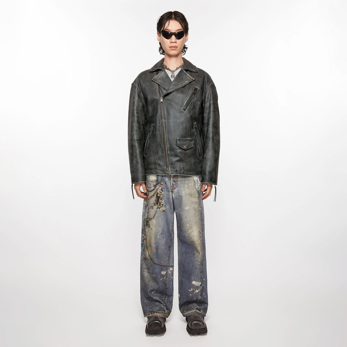 BIKER LEATHER JACKET – OBLIGE