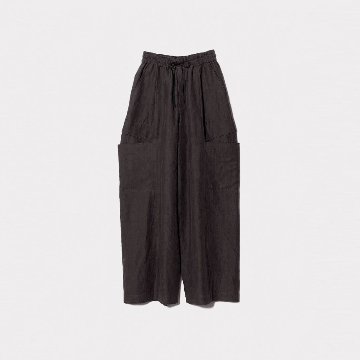 パンツ linen cotton satin bow silhouette pants linen cotton satin bow silhouette pants – OBLIGE