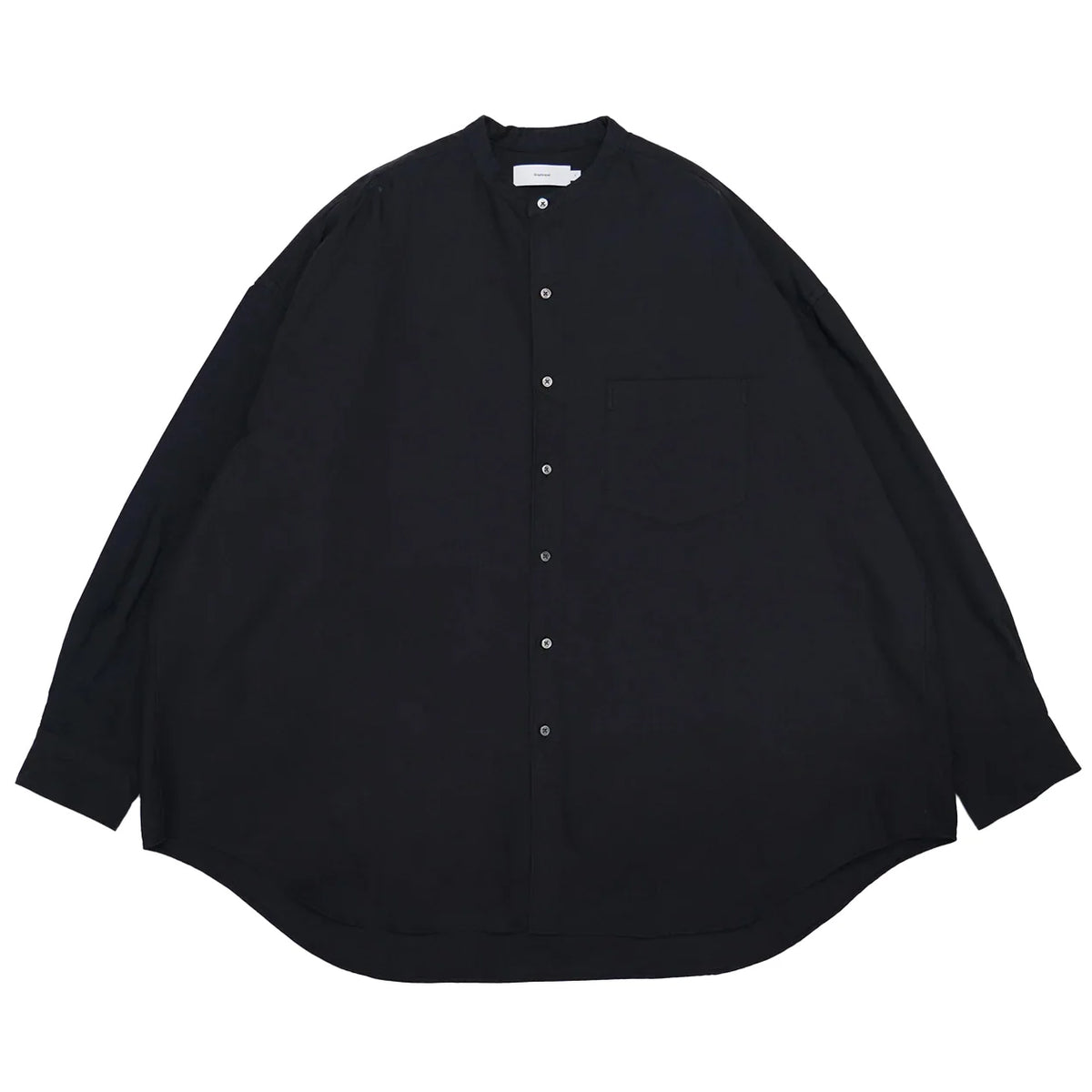 OXFORD L/S OVERSIZED BAND COLLAR SHIRT – OBLIGE