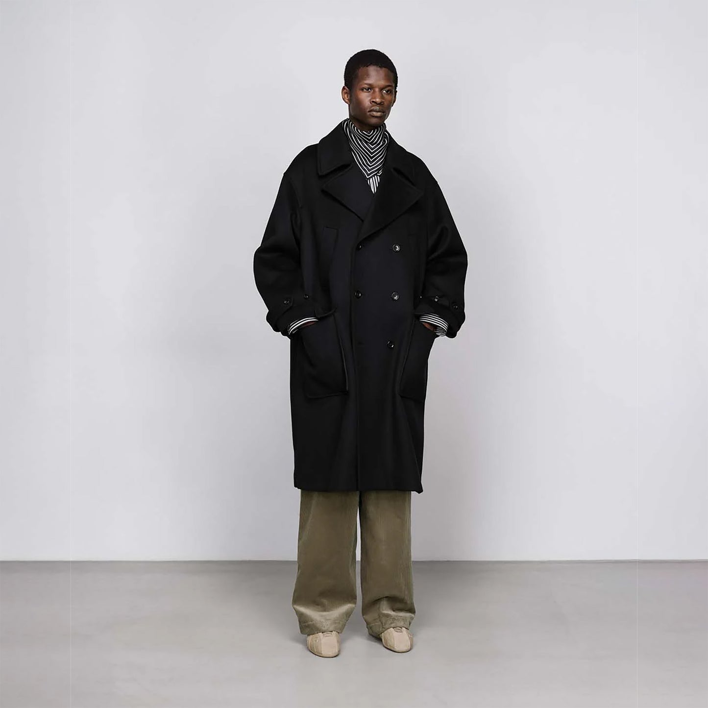 LIGHT MELTON PEA COAT