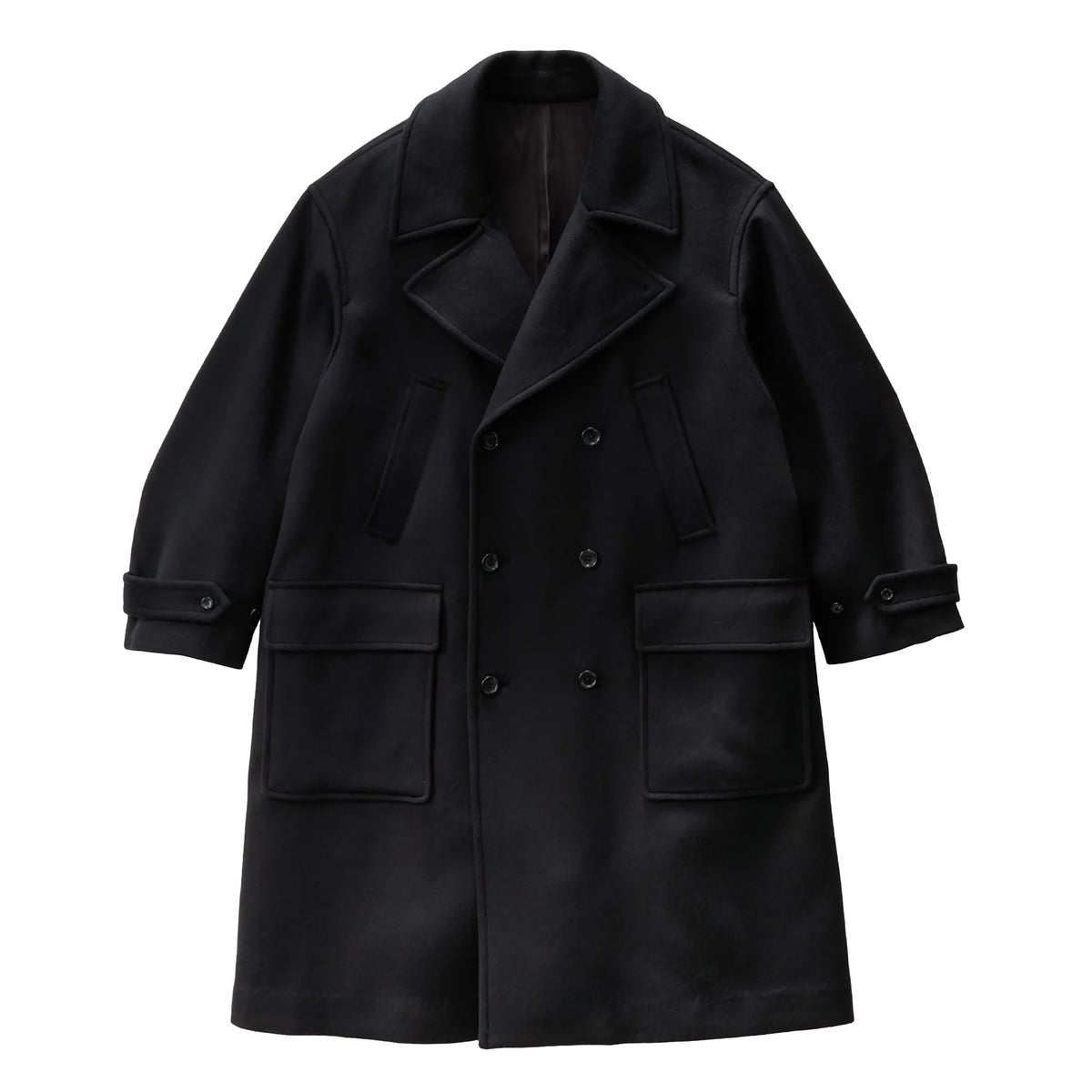 LIGHT MELTON PEA COAT – OBLIGE