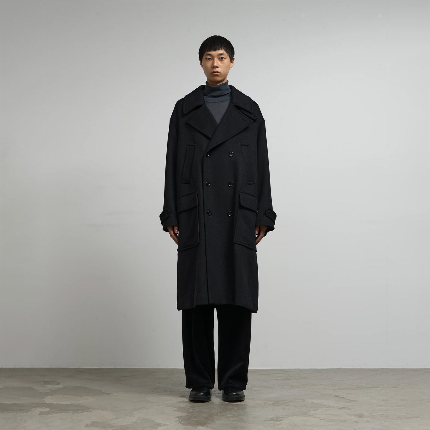 LIGHT MELTON PEA COAT