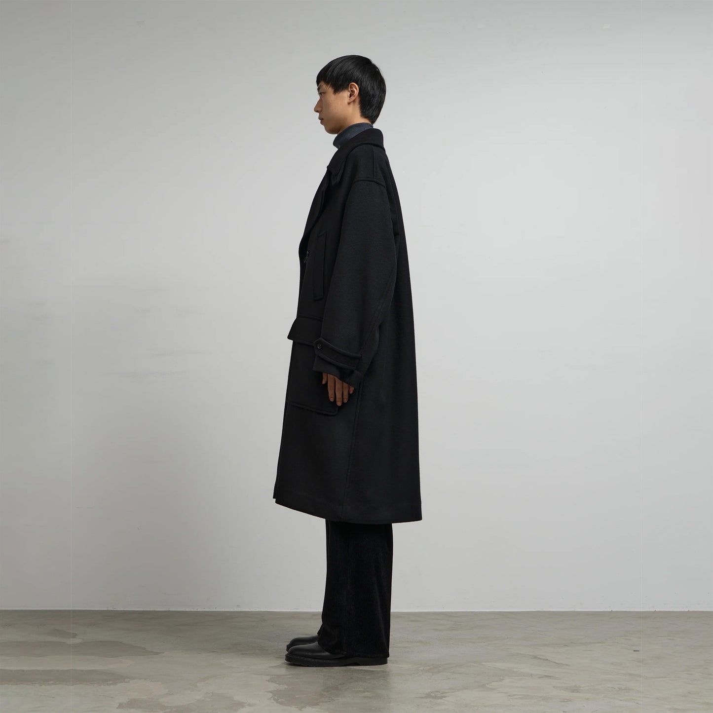 LIGHT MELTON PEA COAT