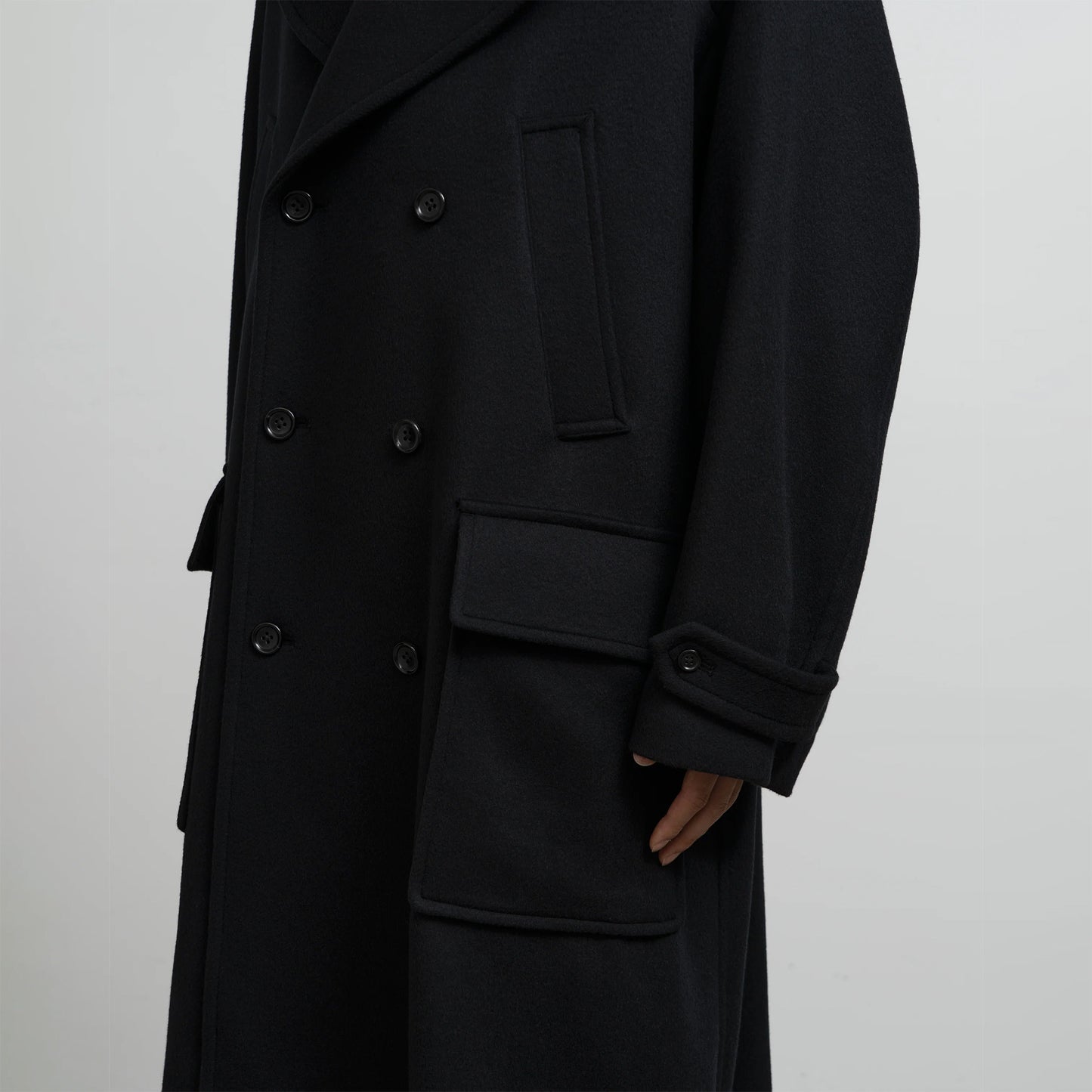 LIGHT MELTON PEA COAT