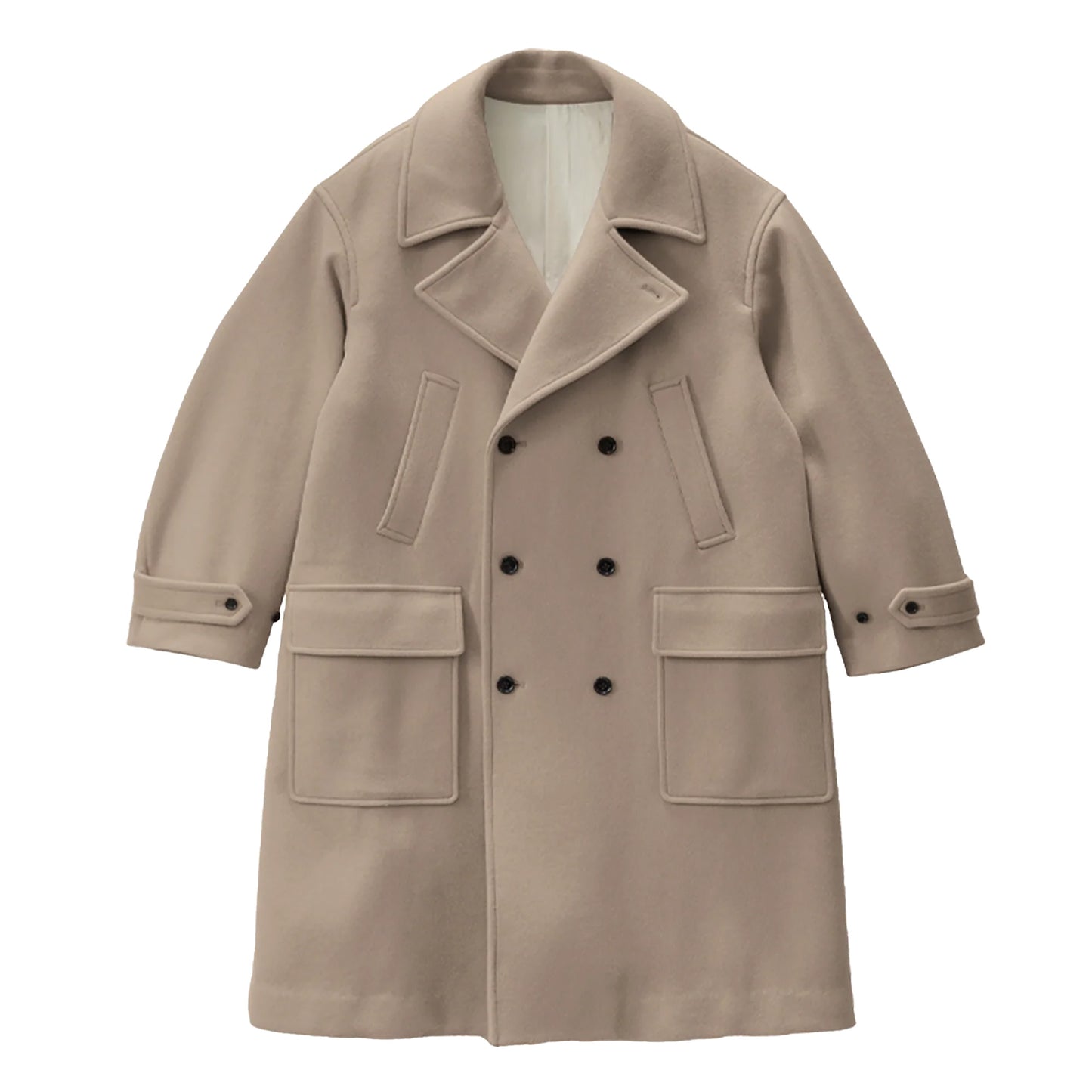 LIGHT MELTON PEA COAT