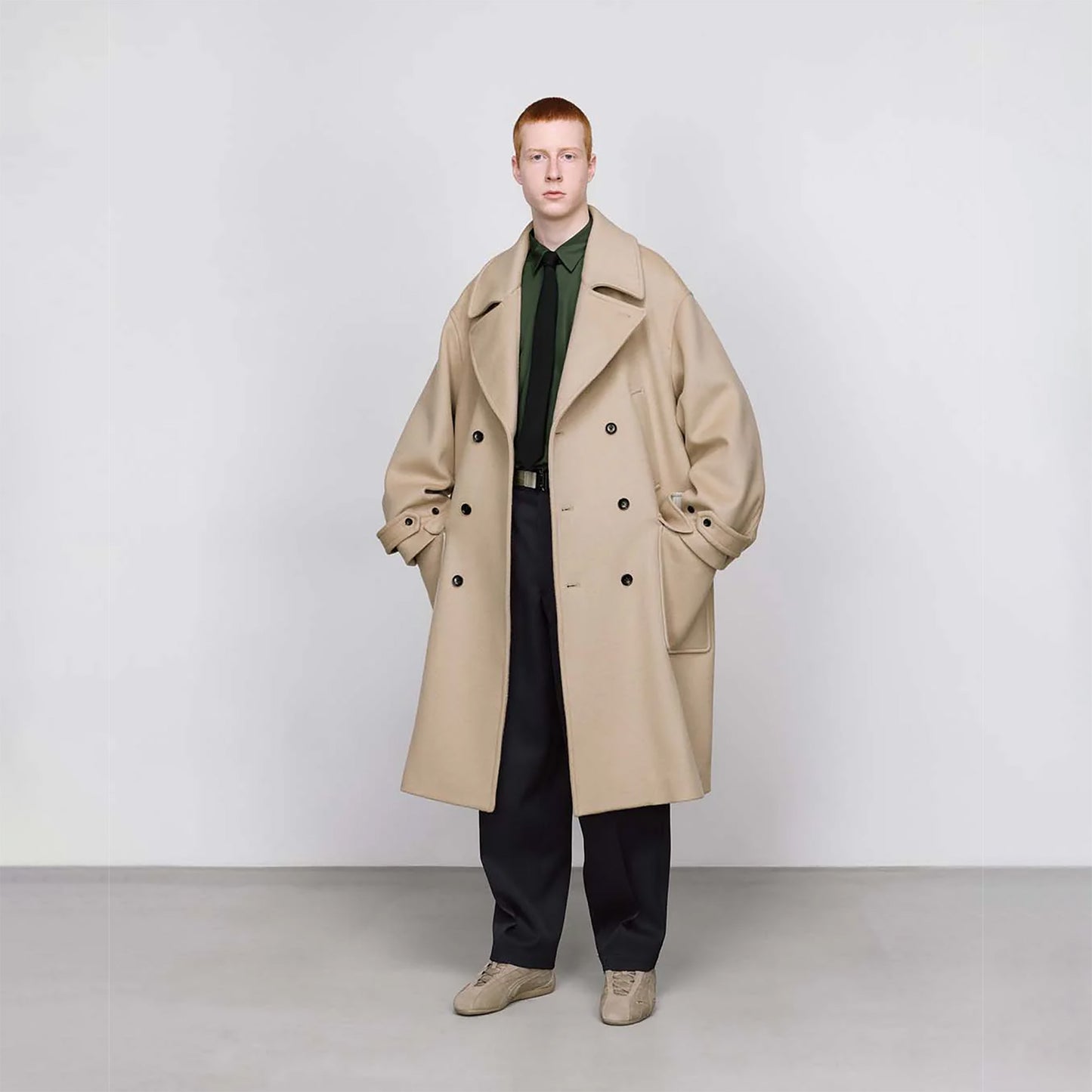 LIGHT MELTON PEA COAT