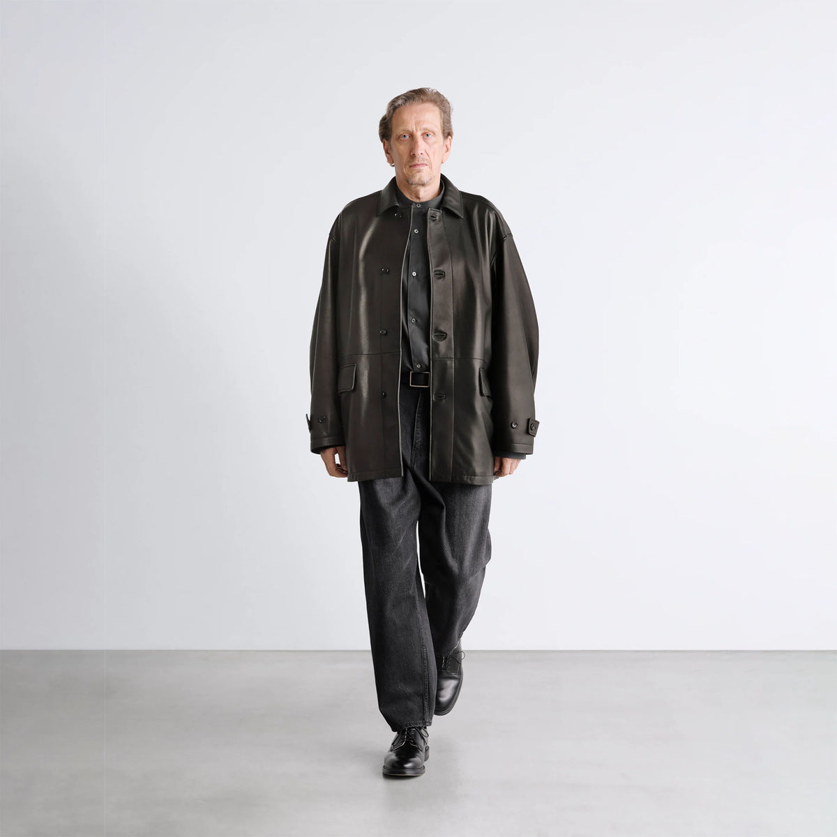 LAMB LEATHER CAR COAT – OBLIGE