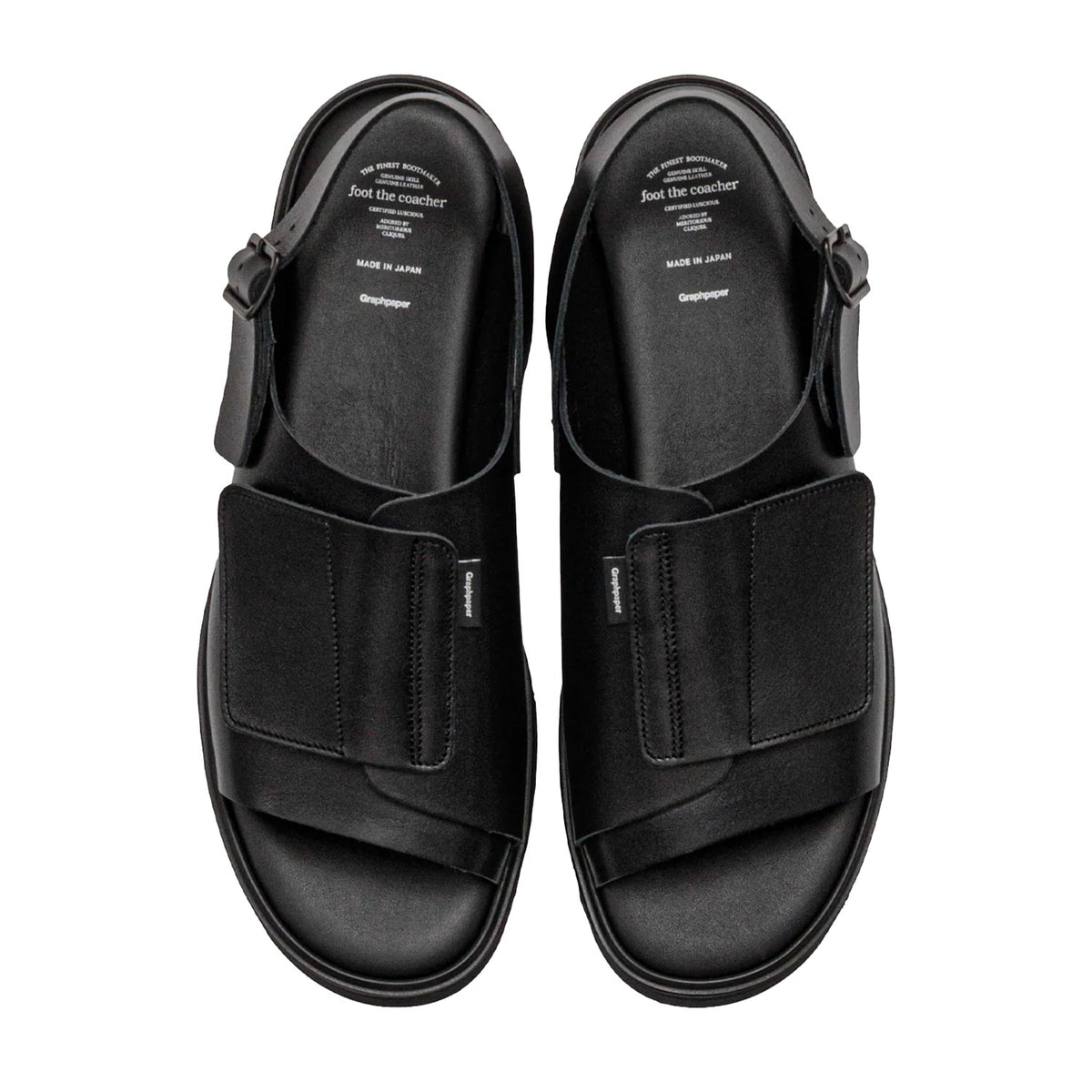 グラフペーパー×フットザコーチャー　ベルクロサンダル　US7 25cm foot the coacher for Graphpaper VELCRO SANDALS – OBLIGE