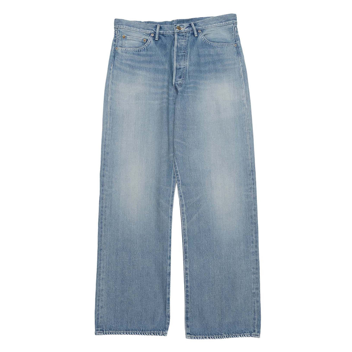 パンツ Denim Five Pocket Wide Straight Pants SELVAGE DENIM FIVE POCKET WIDE STRAIGHT PANTS – OBLIGE