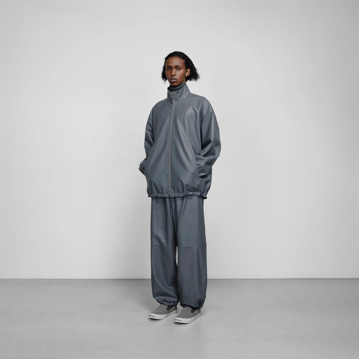 SHEEP LEATHER TRACK BLOUSON – OBLIGE