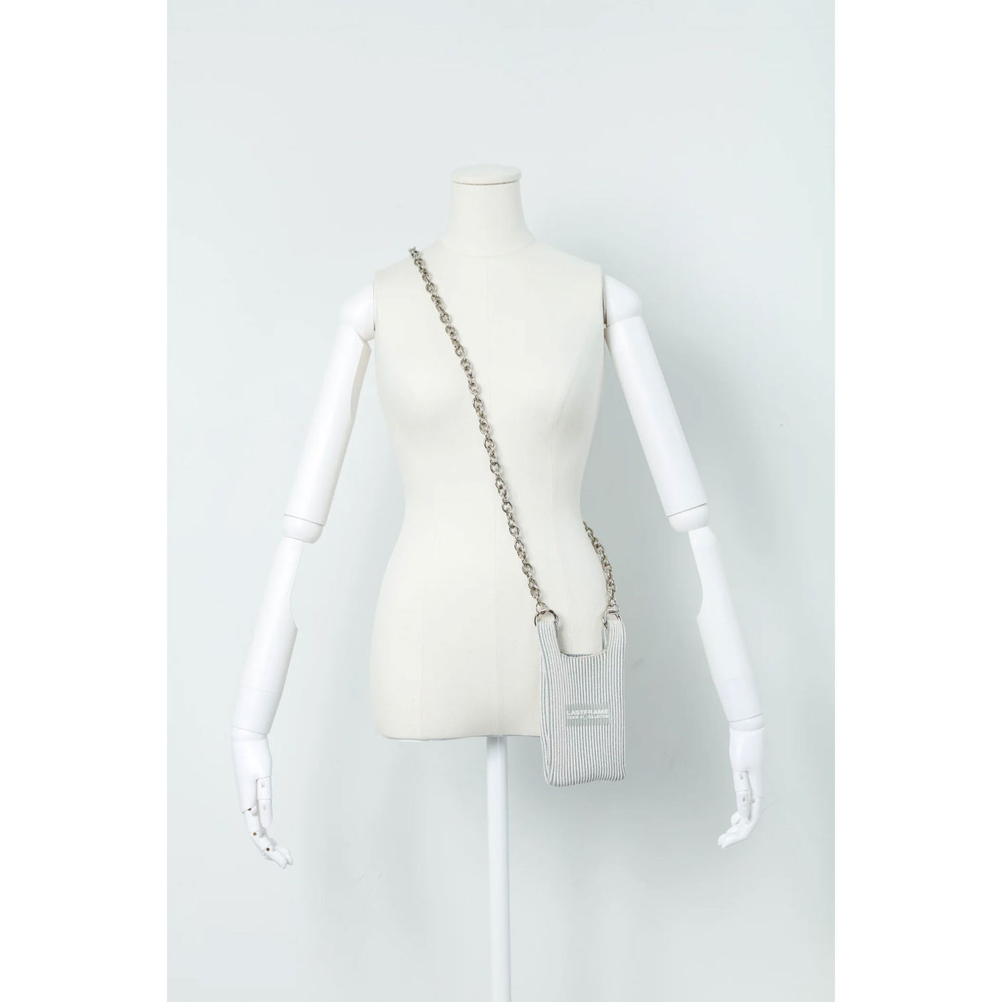 KYOTO METALLIC MARKET BAG MICRO-HOLOGRAM×GRAY-