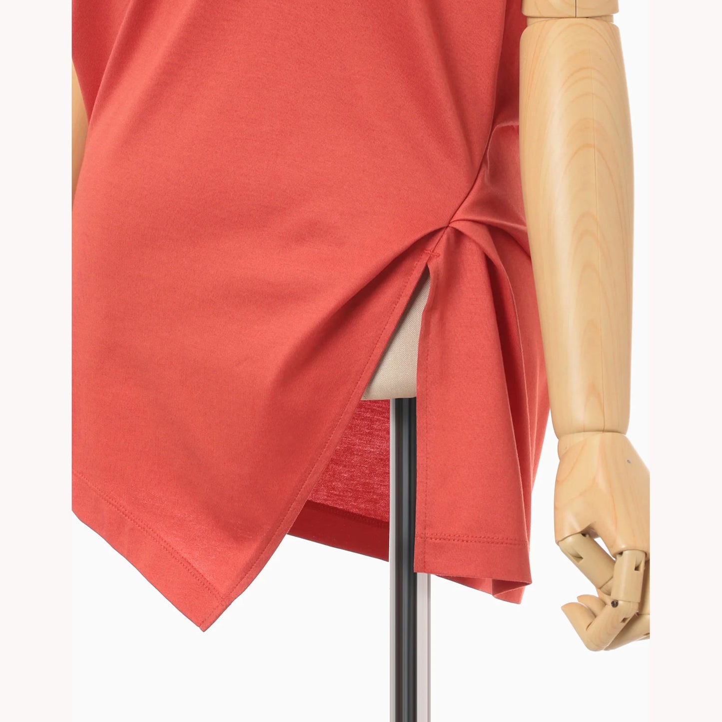 Cotton Jersey Asymmetric Sleeveless Top - grey