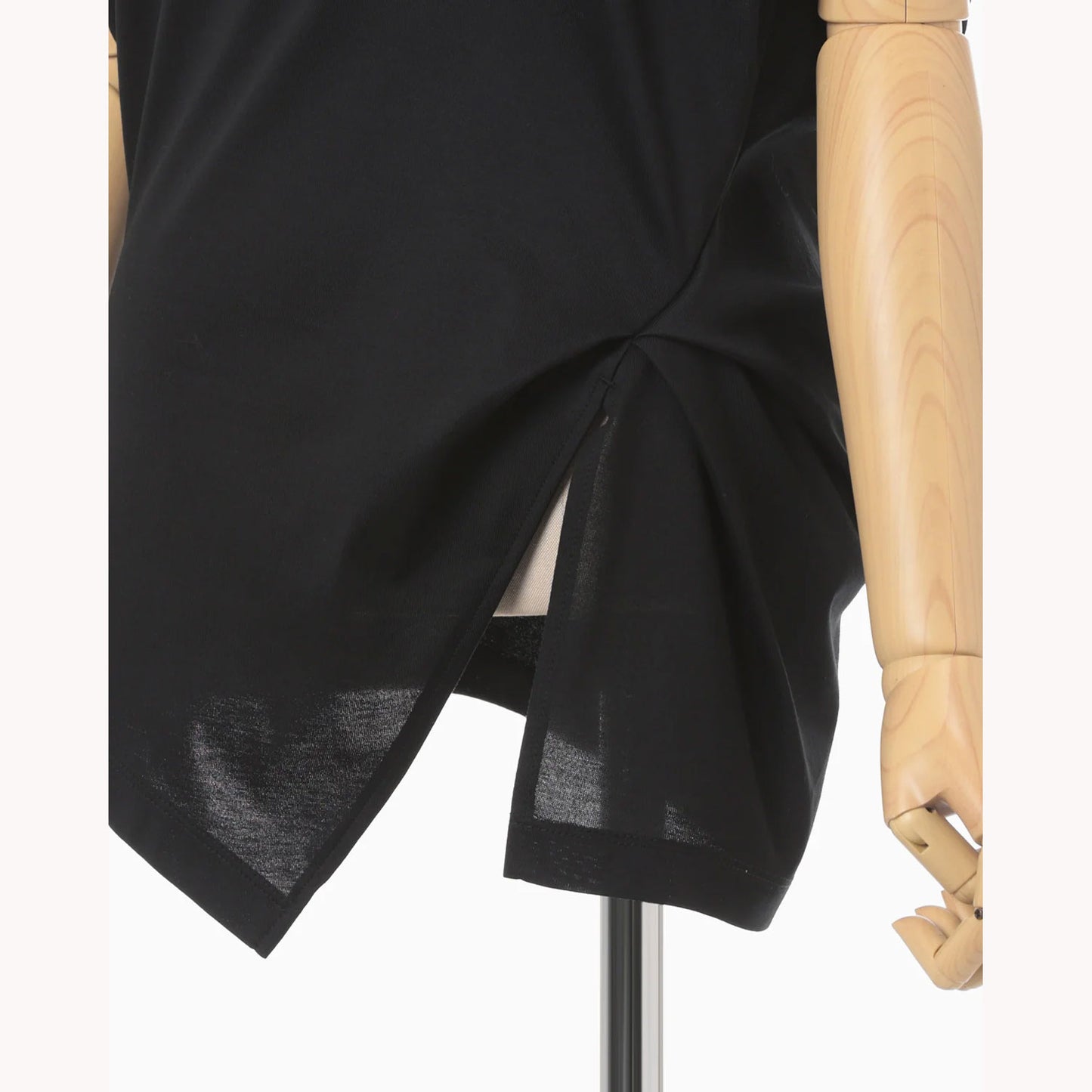 Cotton Jersey Asymmetric Sleeveless Top - grey