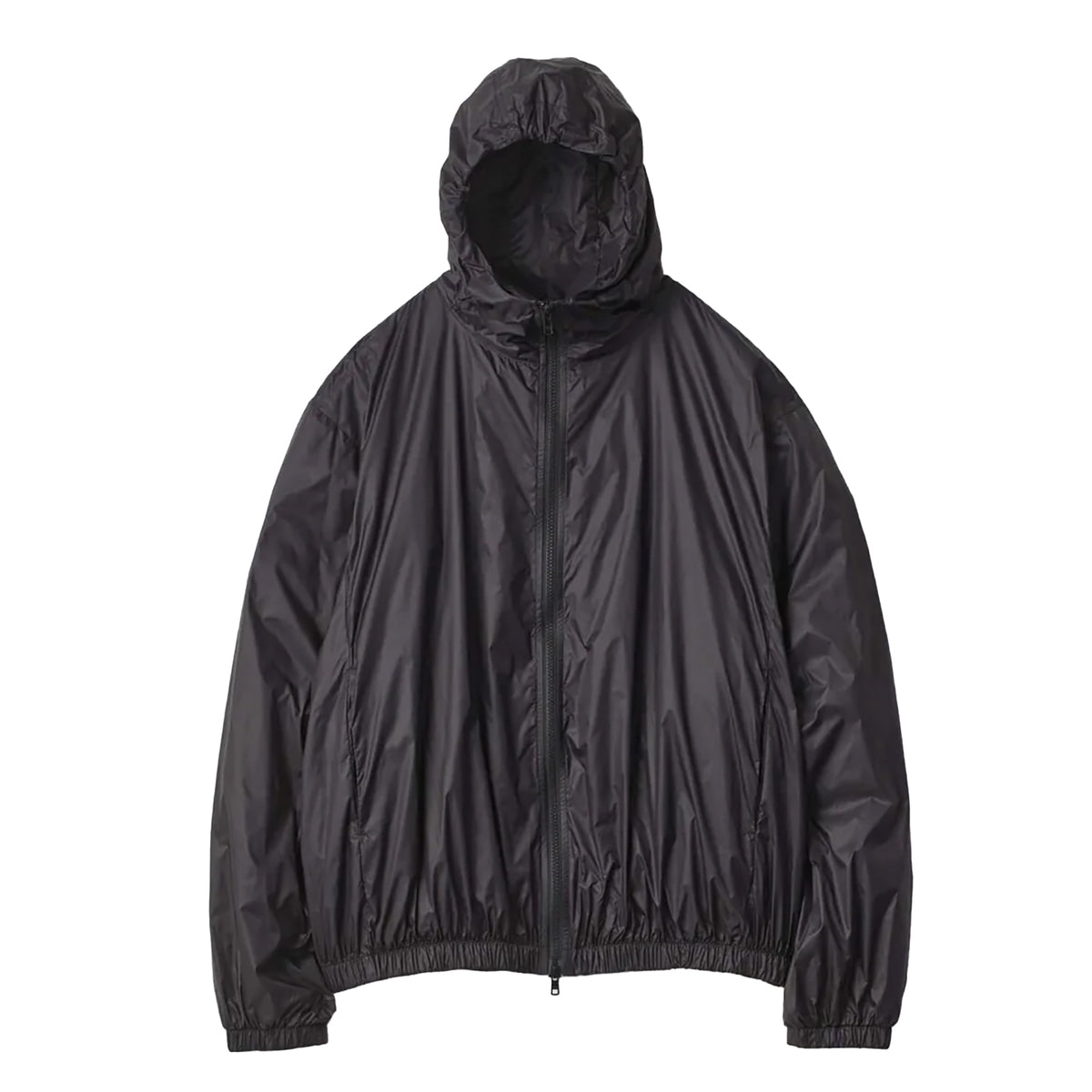 ジャケット・アウター EXTRA LIGHT NYLON SHIRRED ZIP HOODJACKET ST.1078_BLACK_1_1200x1200.jpg?
