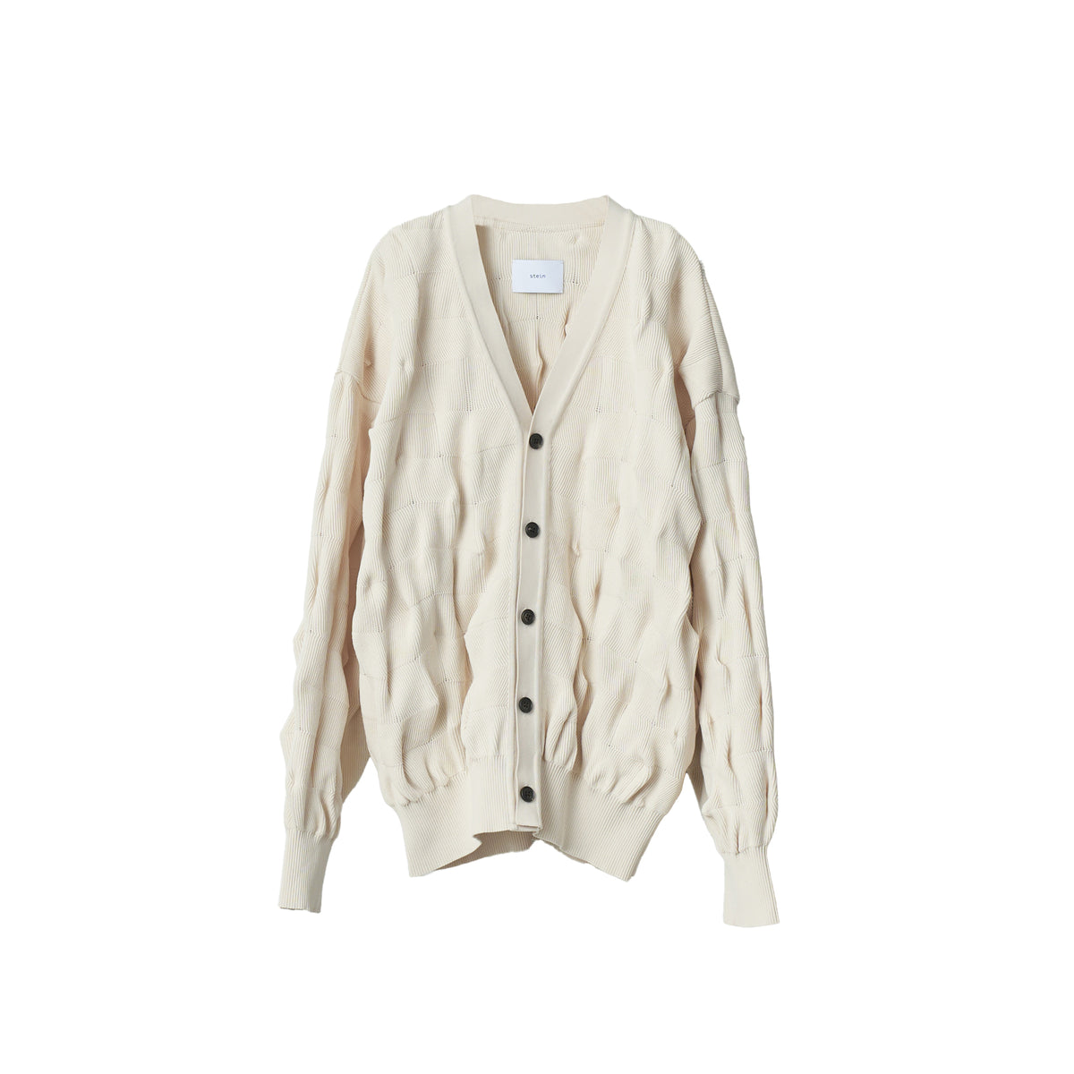 BUMPY PATTERNED KNIT CARDIGAN – OBLIGE