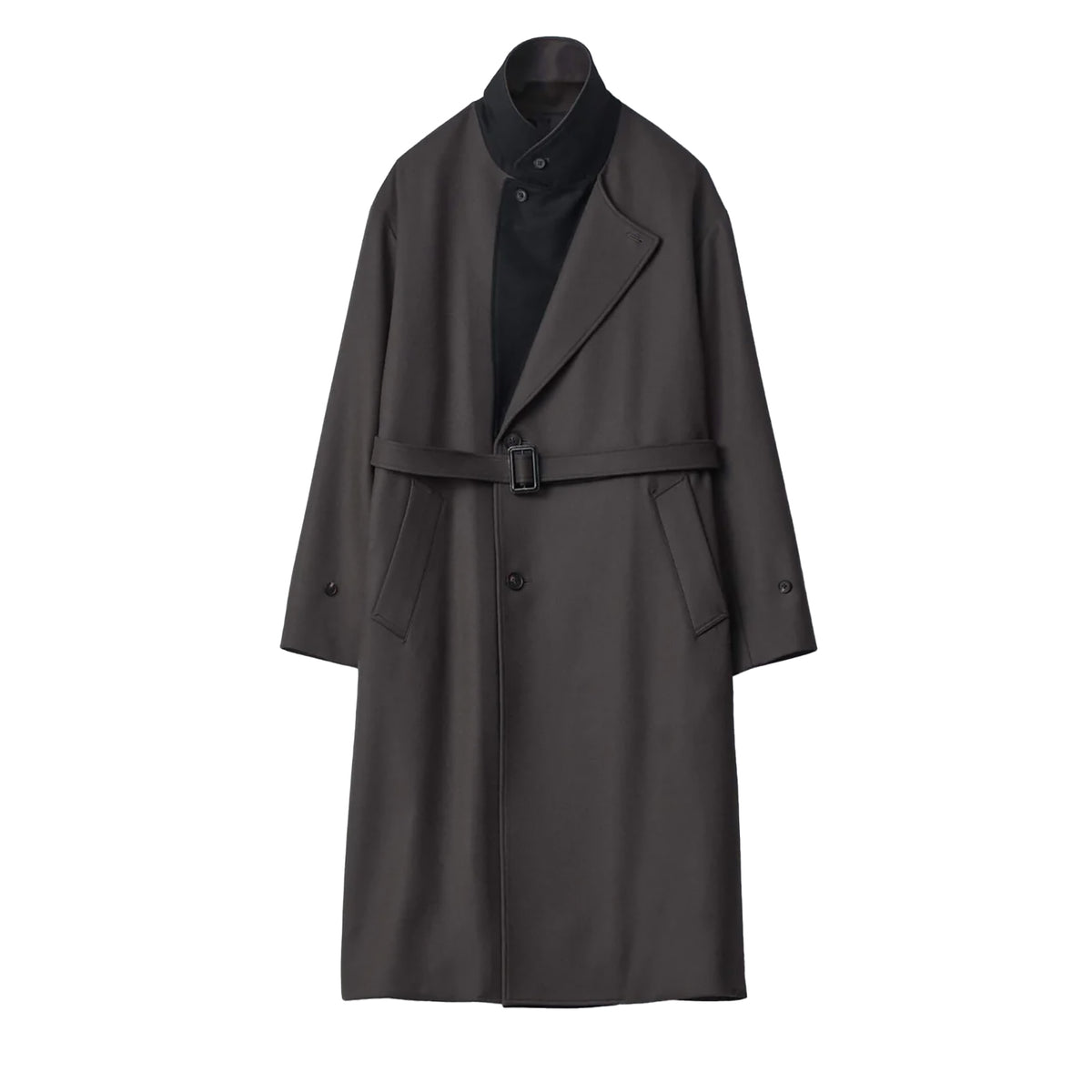 ルルウィルビ－未使用 ブラック ショールカラー ダブルブレストコート Amazon | [karaku] ダブルブレストショールカラーピーコート