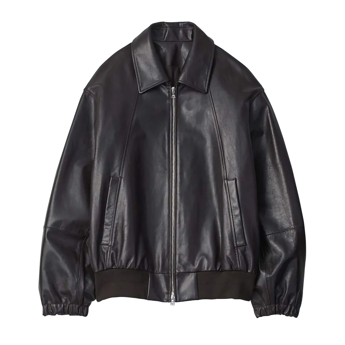 LEATHER ZIP SHORT JACKET – OBLIGE