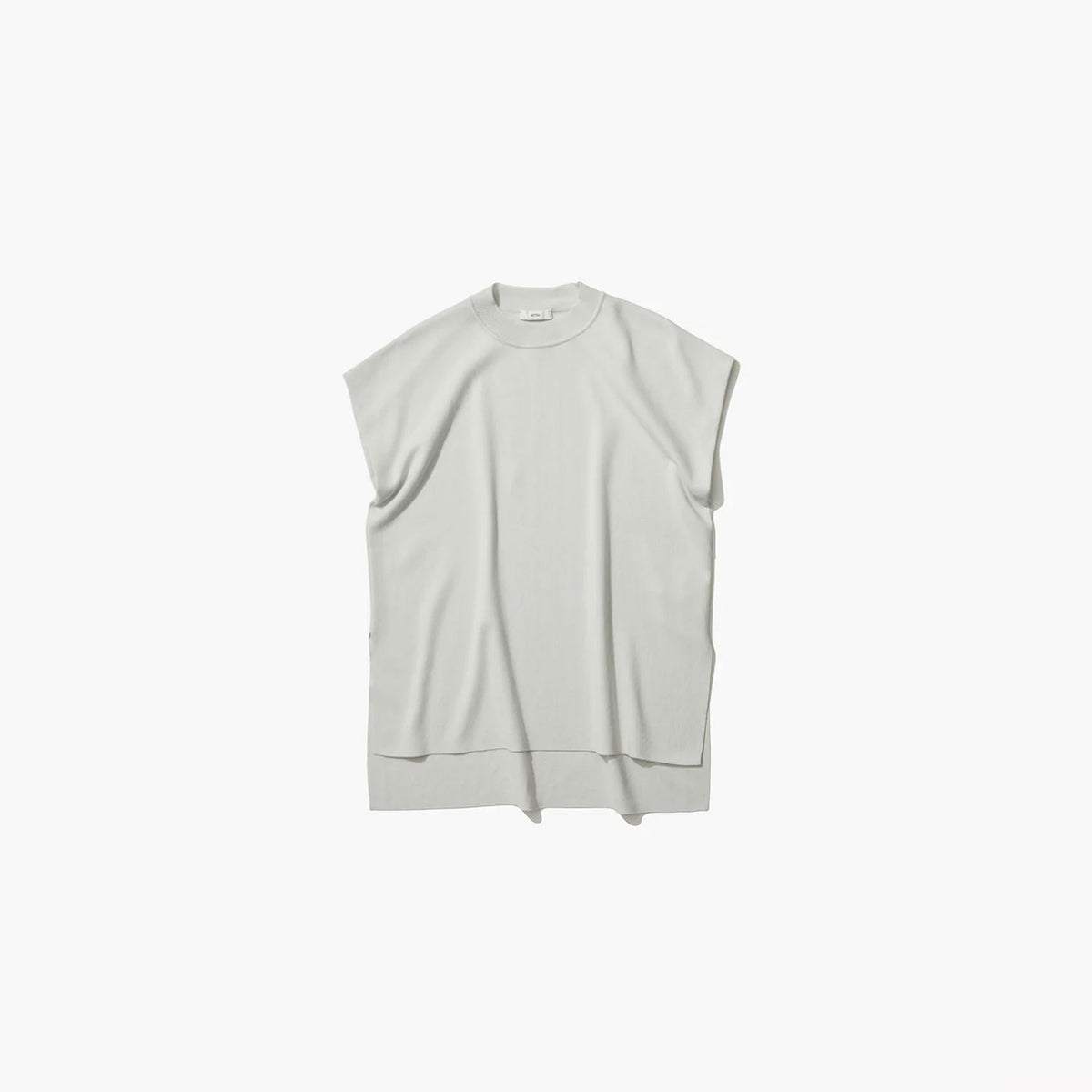 50/2 NATURAL DYED ORGANIC | MOCKNECK PULLOVER -LIGHT GRAY- – OBLIGE