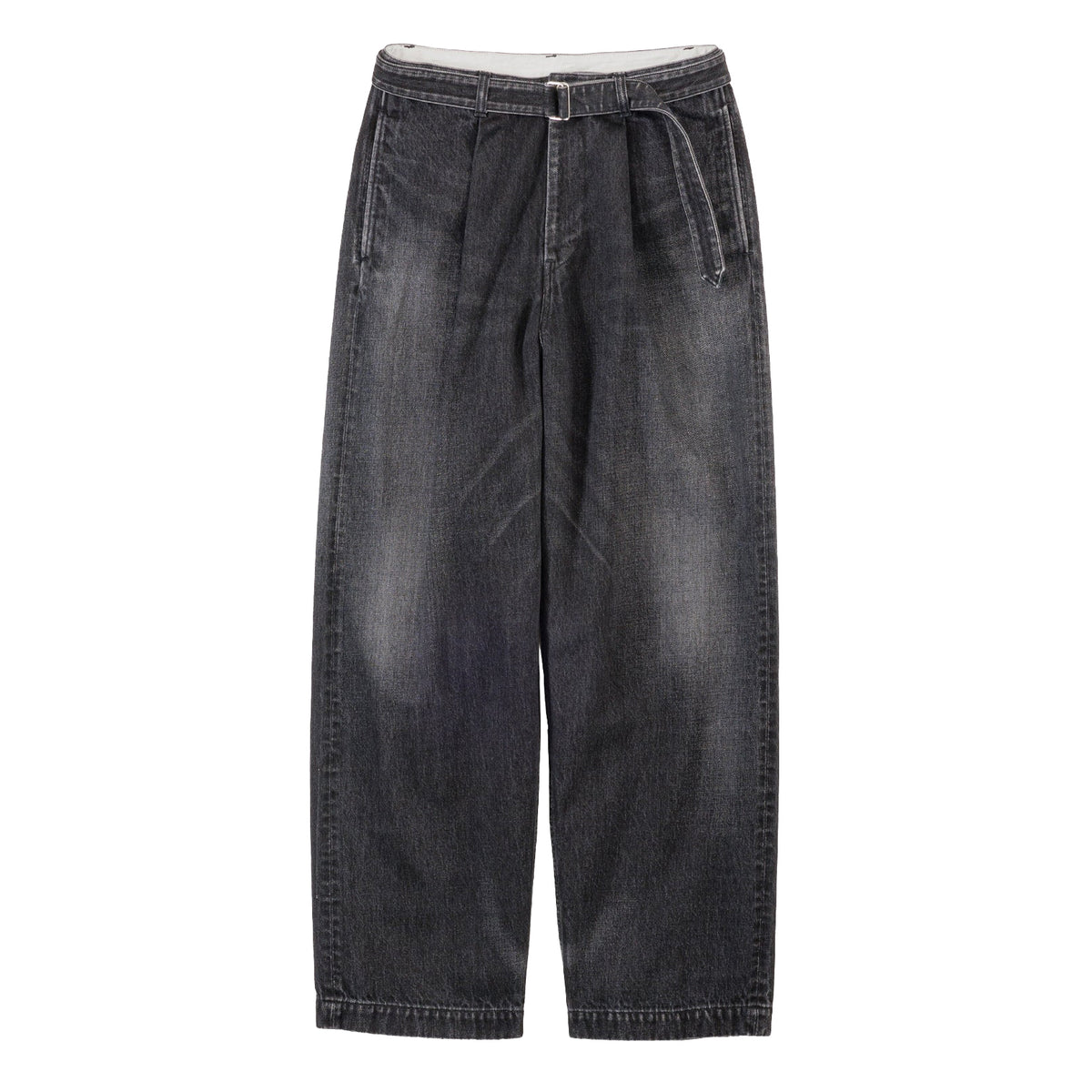 パンツ Selvage Denim Belted Pants SELVAGE DENIM BELTED PANTS – OBLIGE