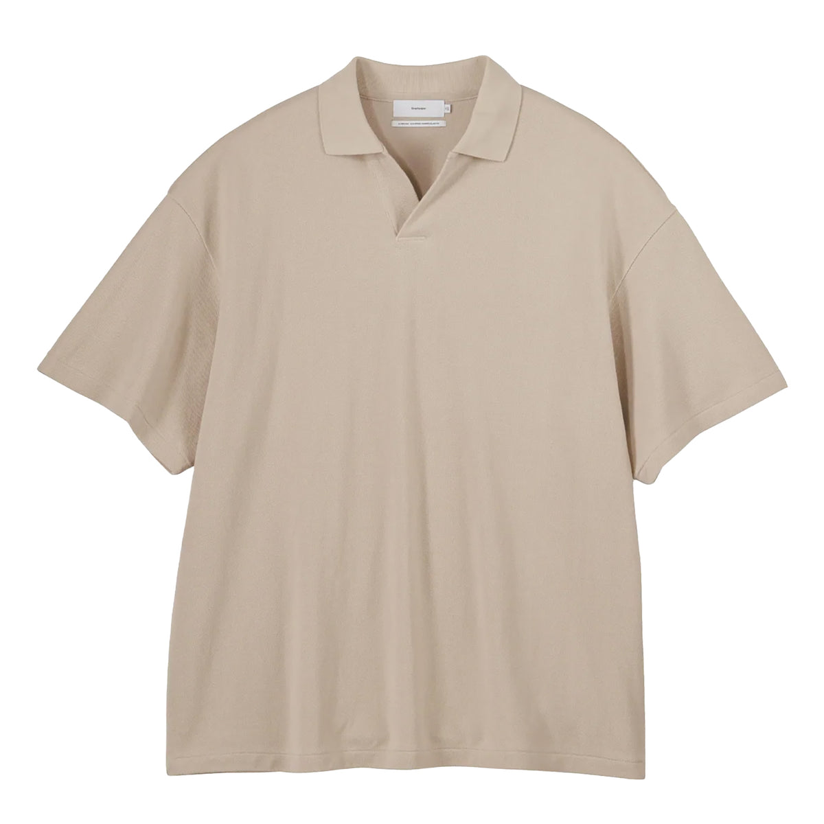 Cotton Pique Jersey S/S Skipper Poloサイズ1 Graphpaper Cotton Pique Jersey L/S Skipper Polo Beige