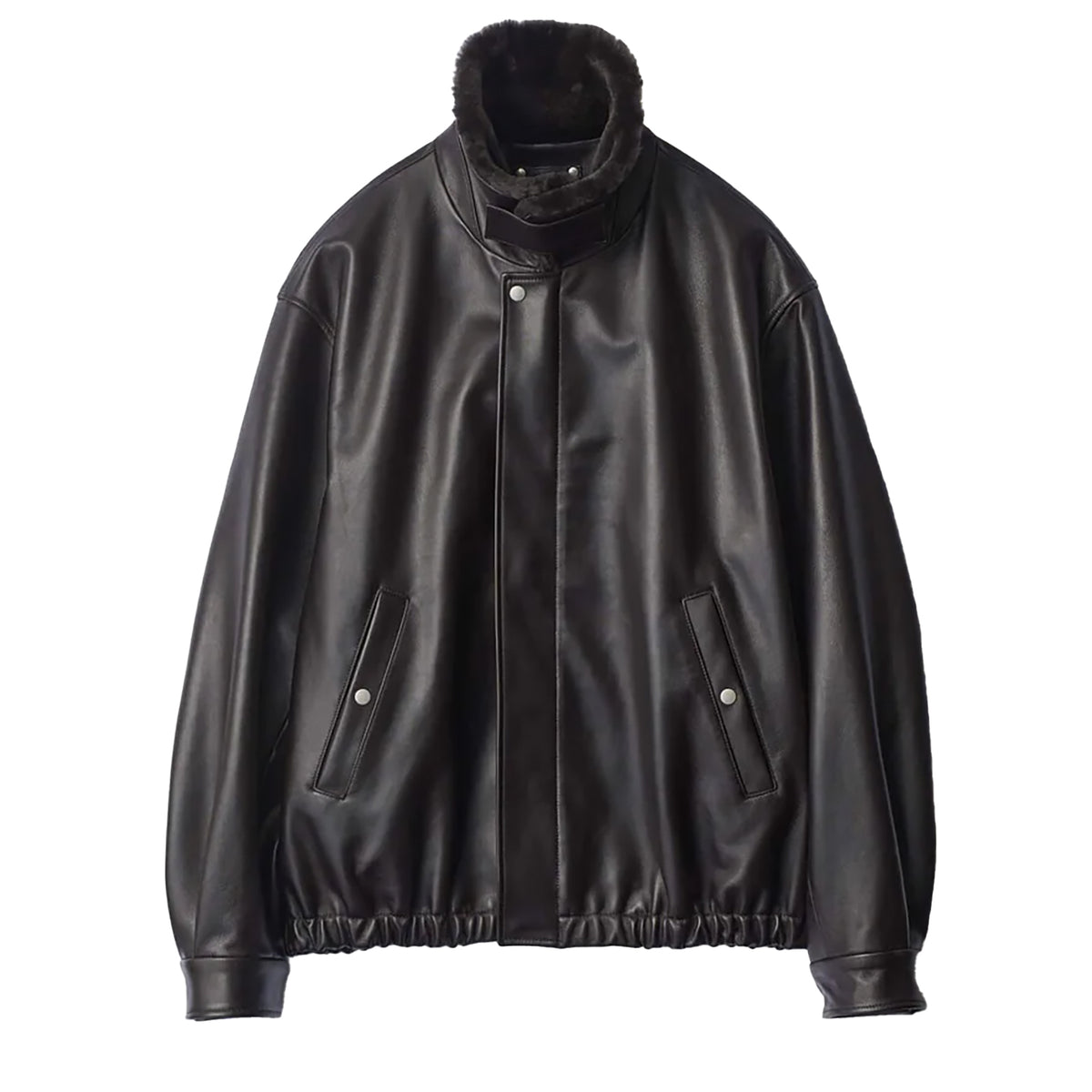 MOUTON COLLAR SHEEP LEATHER ZIP JACKET – OBLIGE