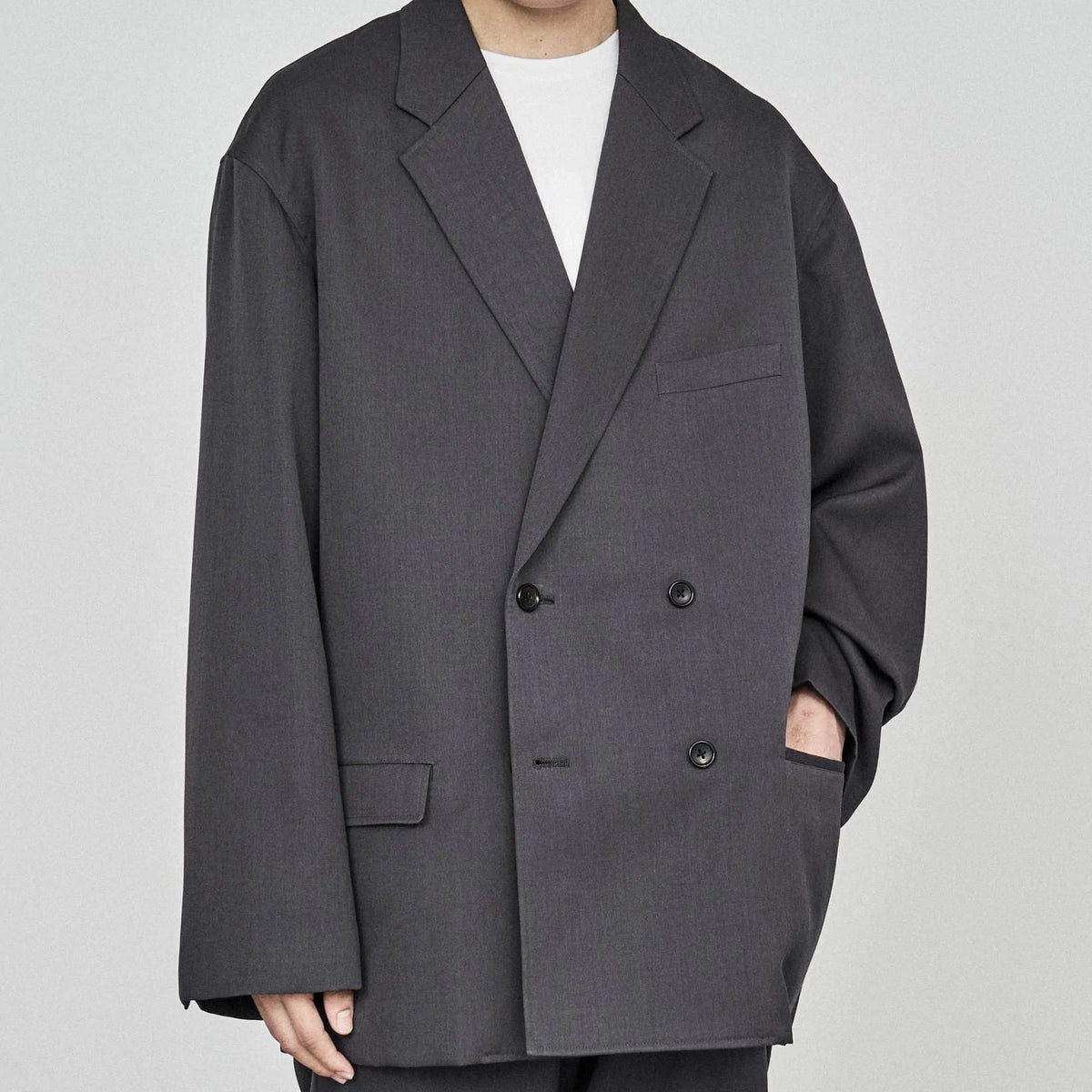 SCALE OFF WOOL DOUBLE JACKET – OBLIGE