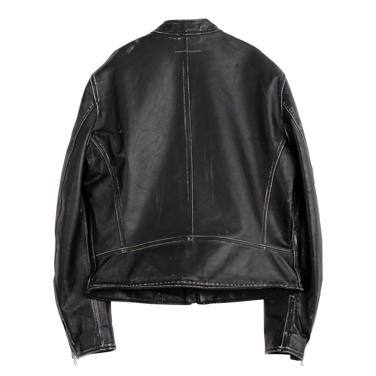 ZIP UP LEATHER JACKET – OBLIGE
