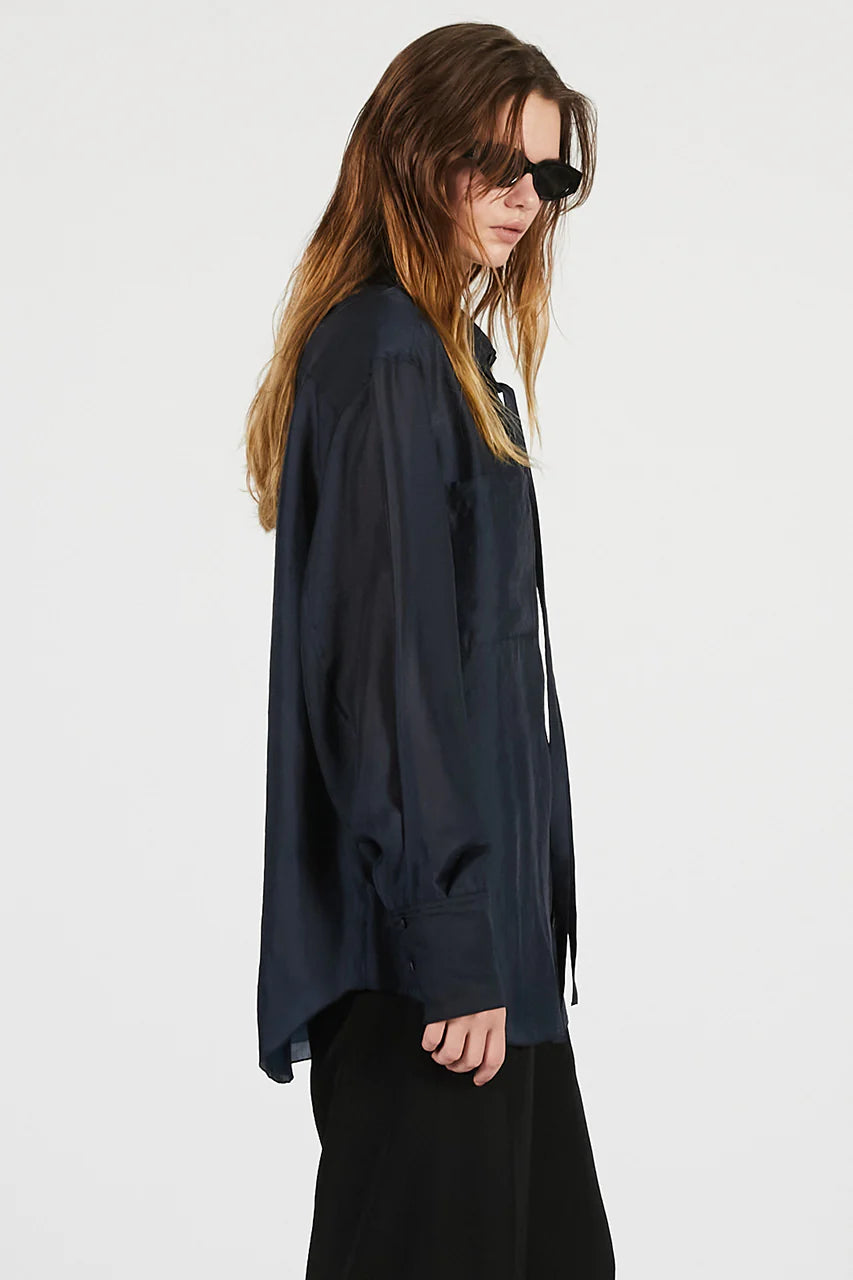 
                  
                    Sheer Bow Tie Shirt
                  
                
