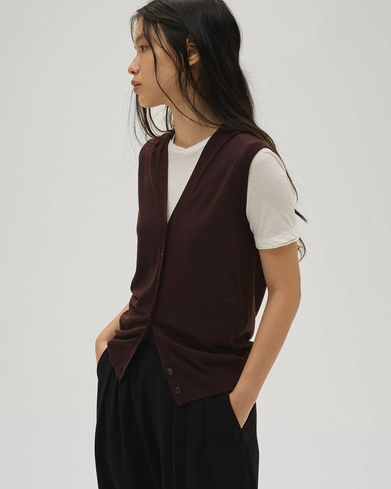 Tencelsilk Knit Vest – OBLIGE