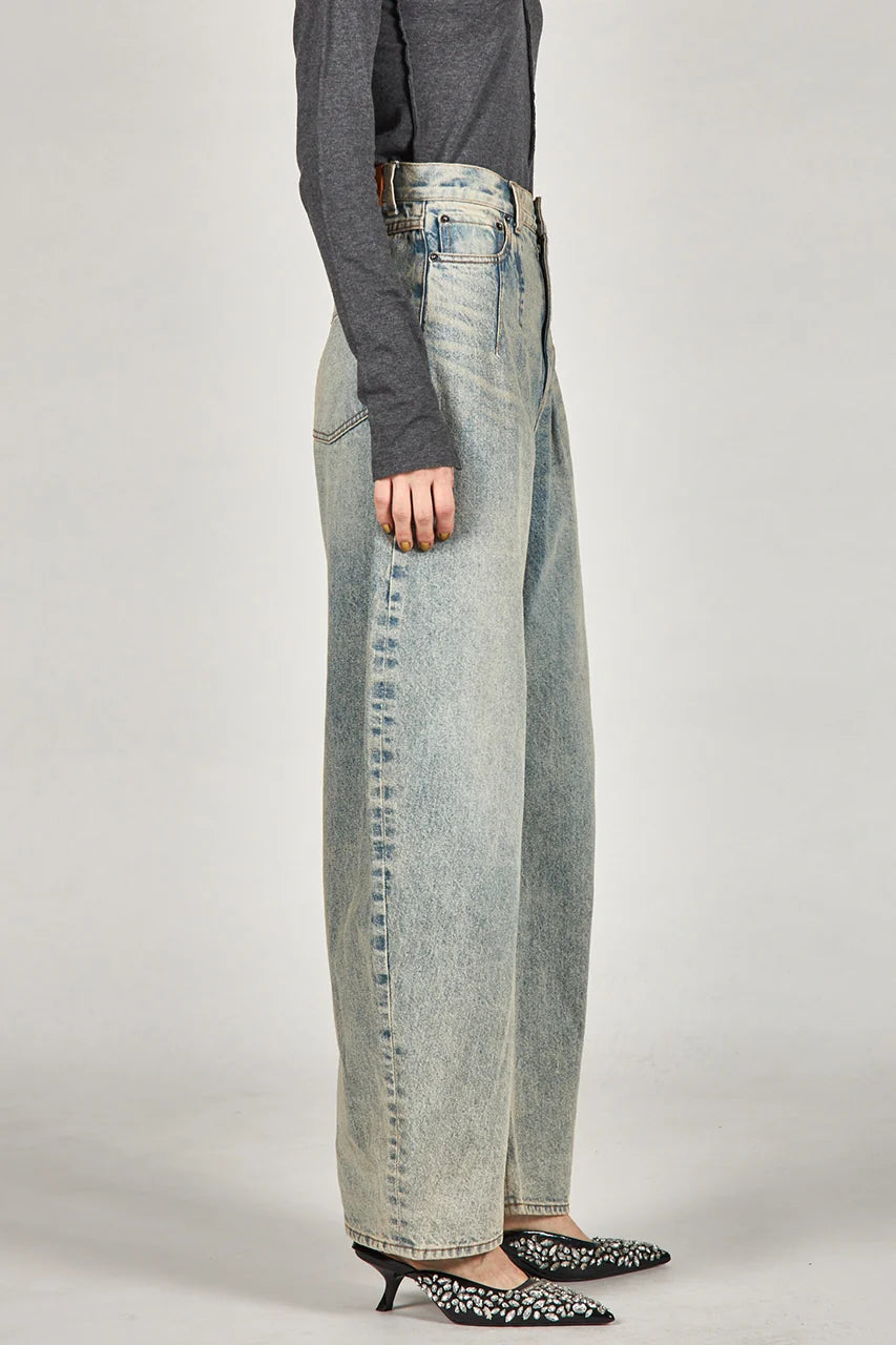 
                  
                    High-waisted Curved Denim
                  
                