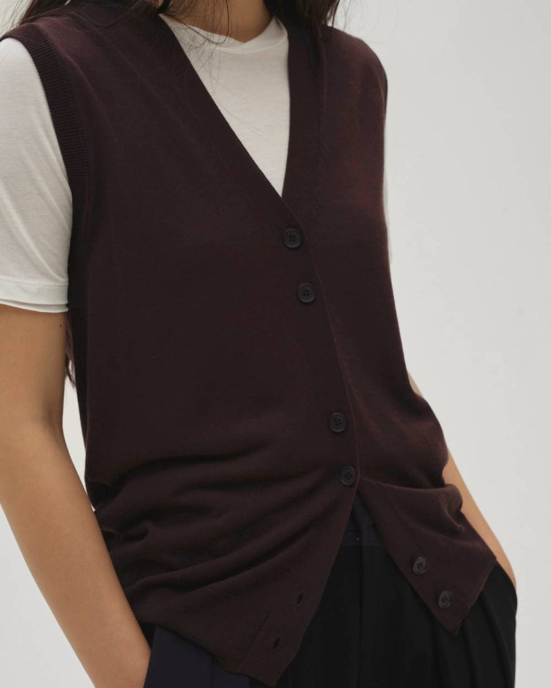 Tencelsilk Knit Vest – OBLIGE