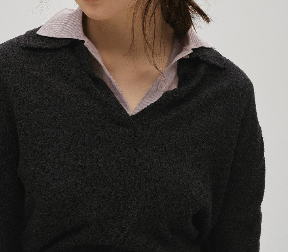 
                  
                    Layered Polo Knit
                  
                